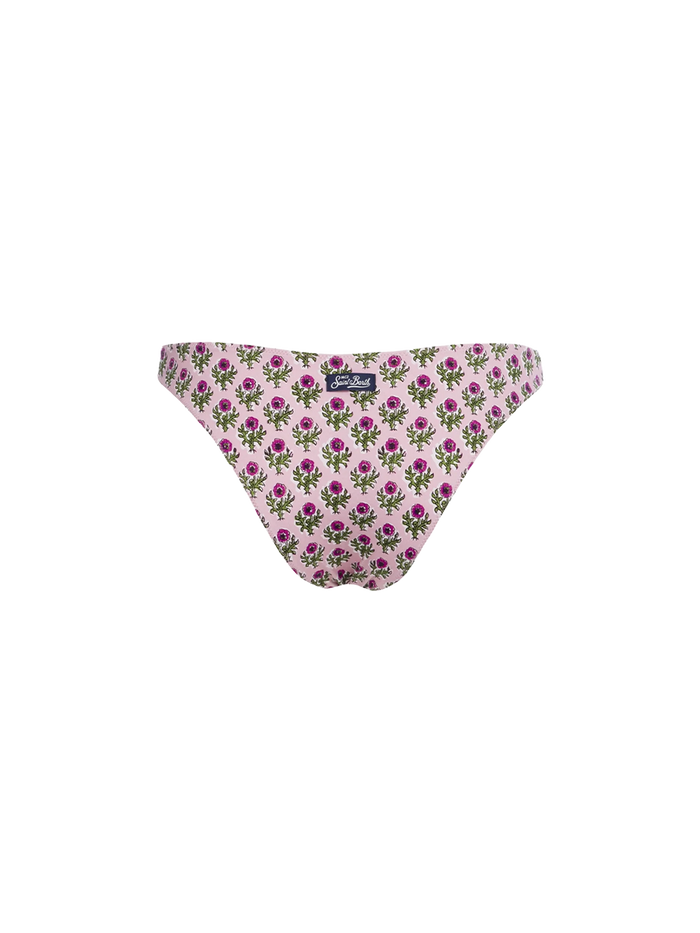 Lido Pink Floral Swim Briefs Bottom