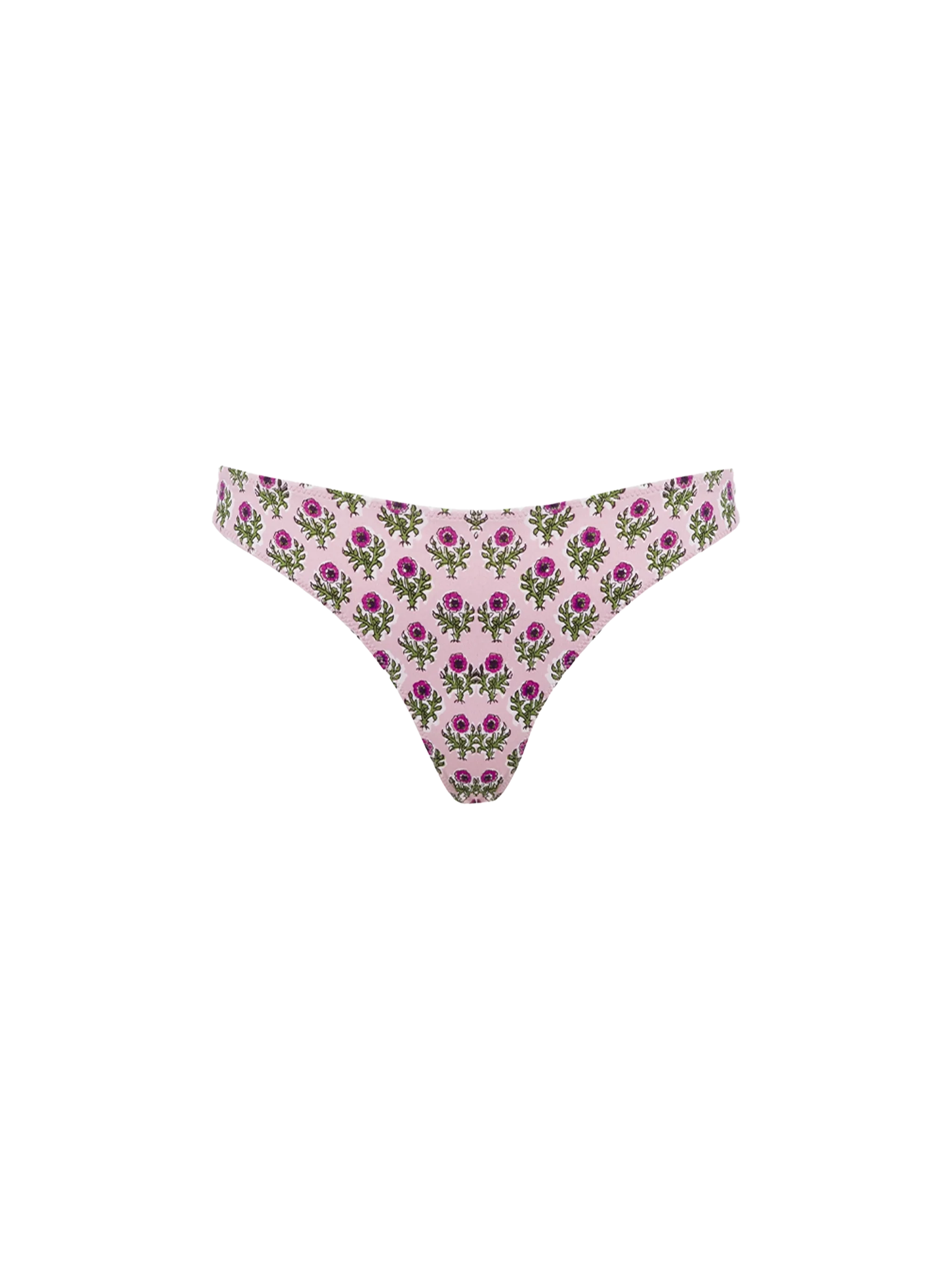 Lido Pink Floral Swim Briefs Bottom