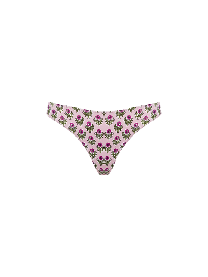 Lido Pink Floral Swim Briefs Bottom
