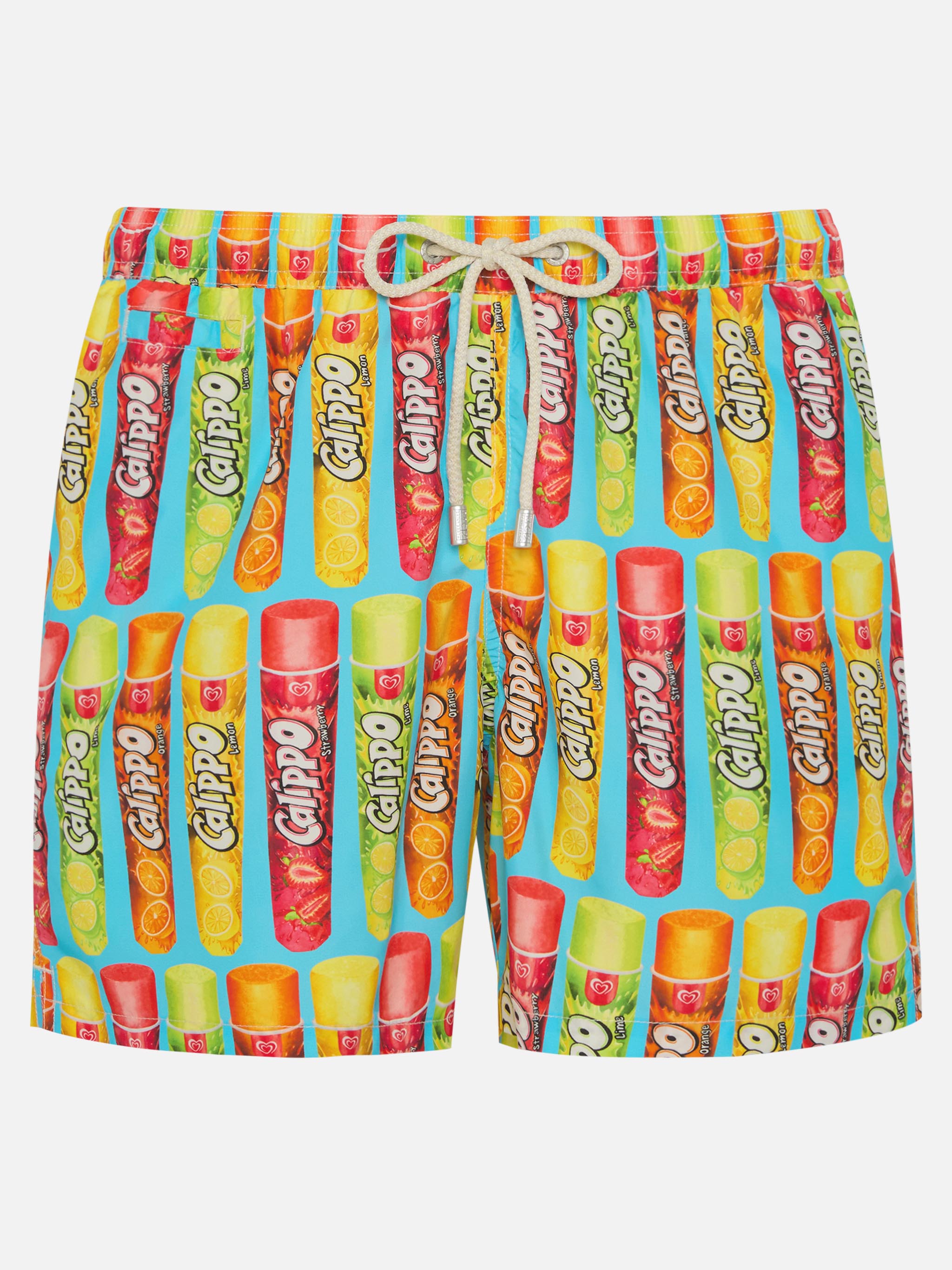 Man Swim Shorts With Calippo Print | Algida® Special Edition Blue Swimshort