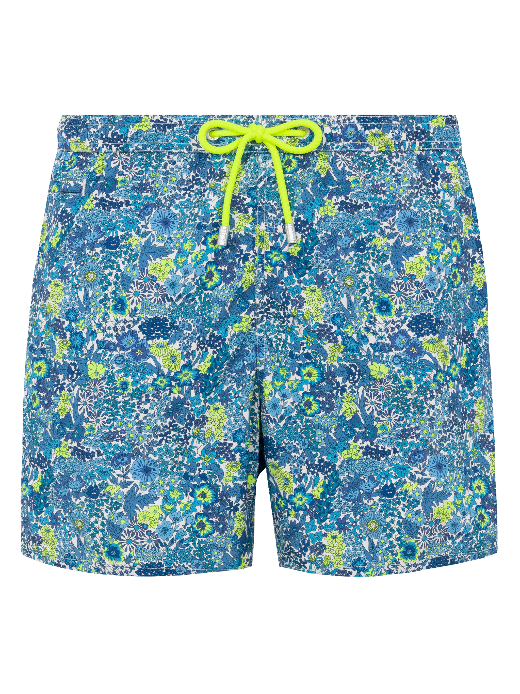 Lightweight Fabric Swim Shorts Lighting With Margaret Annie Print | Made Liberty Blue Swimshort