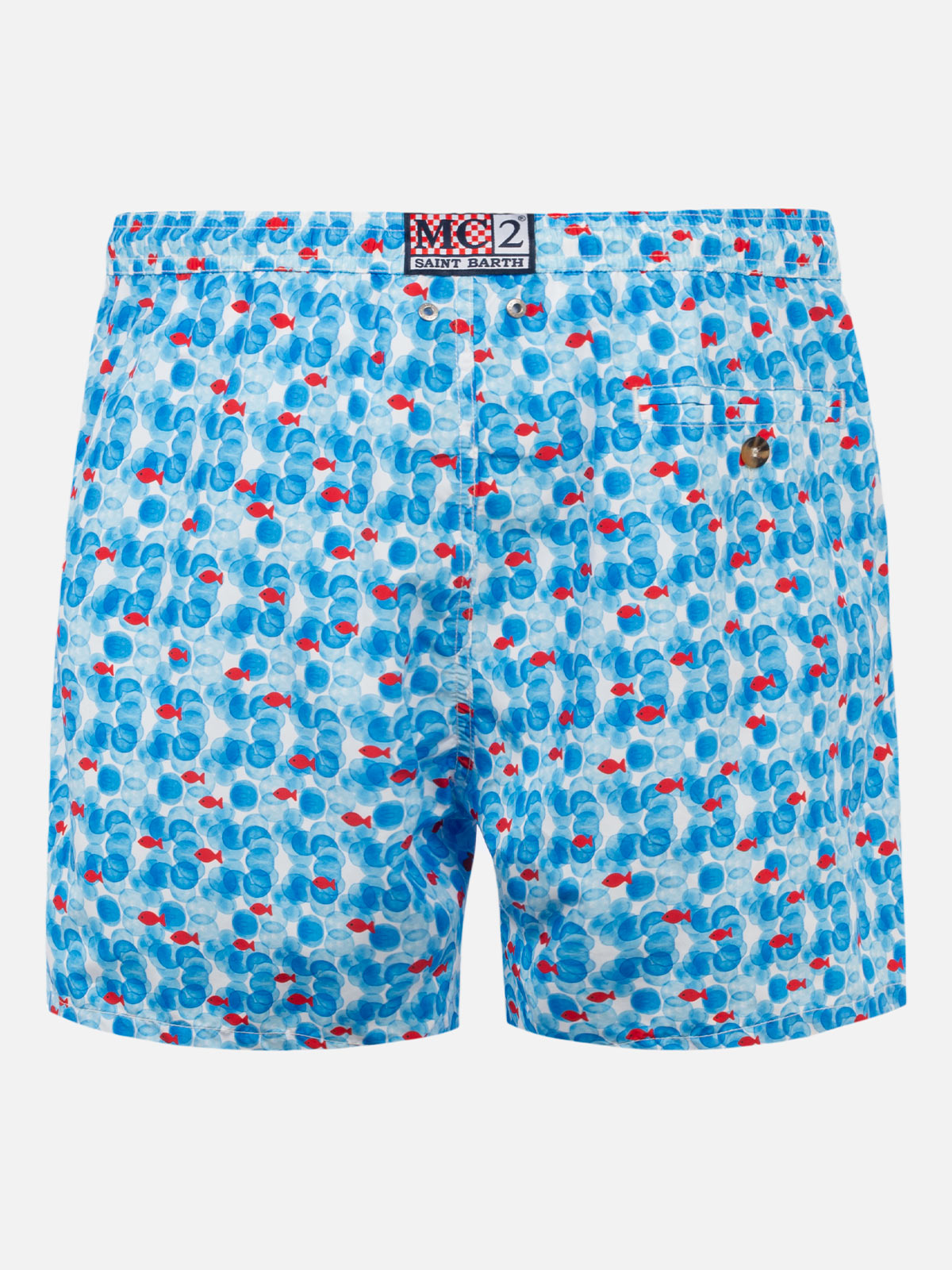 Man Swim Shorts With Sea Print Swimshort