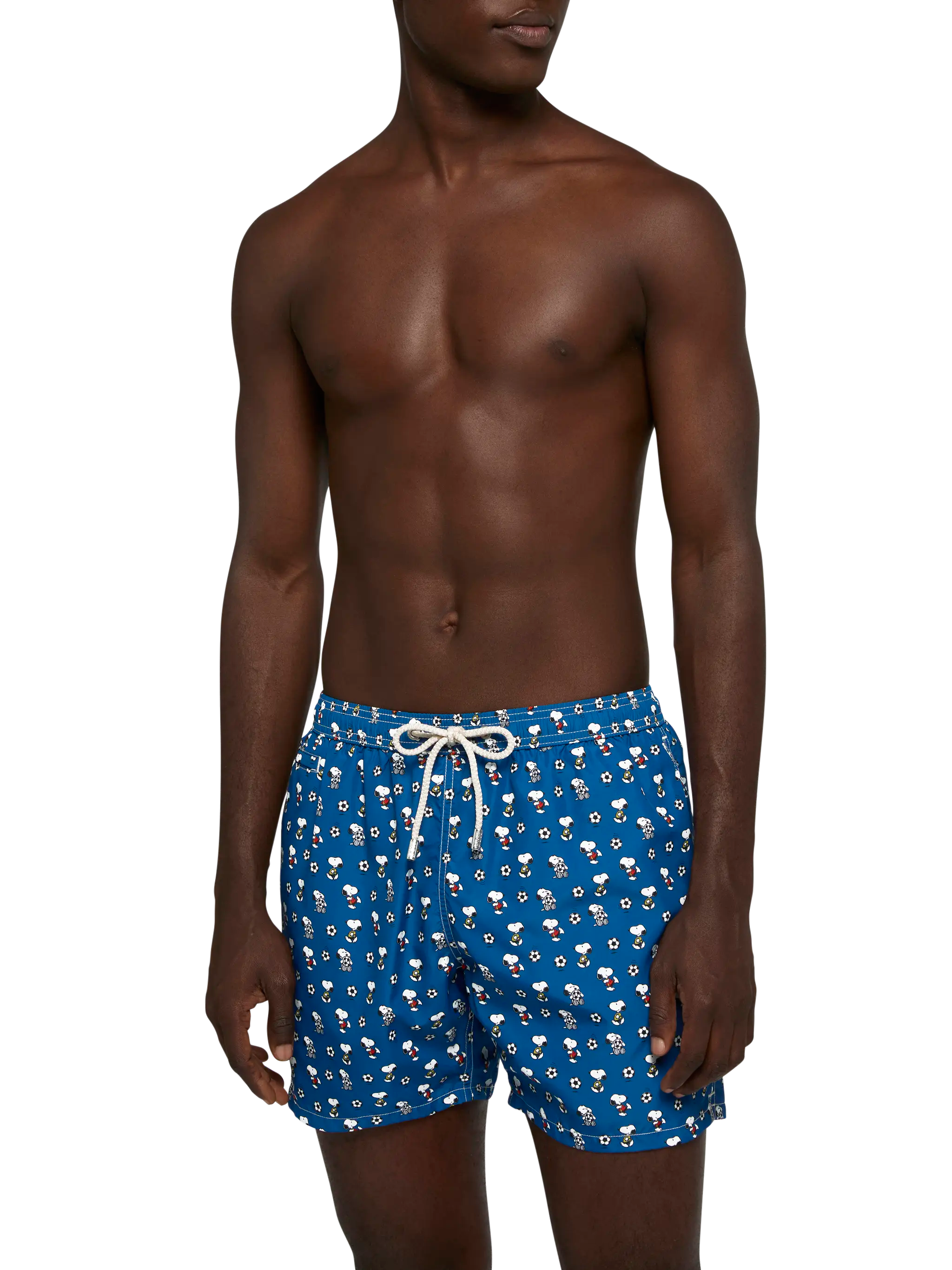 Lightweight Fabric Swim Shorts Lighting With Snoopy Print | Peanuts® Special Edition Blue Swimshort