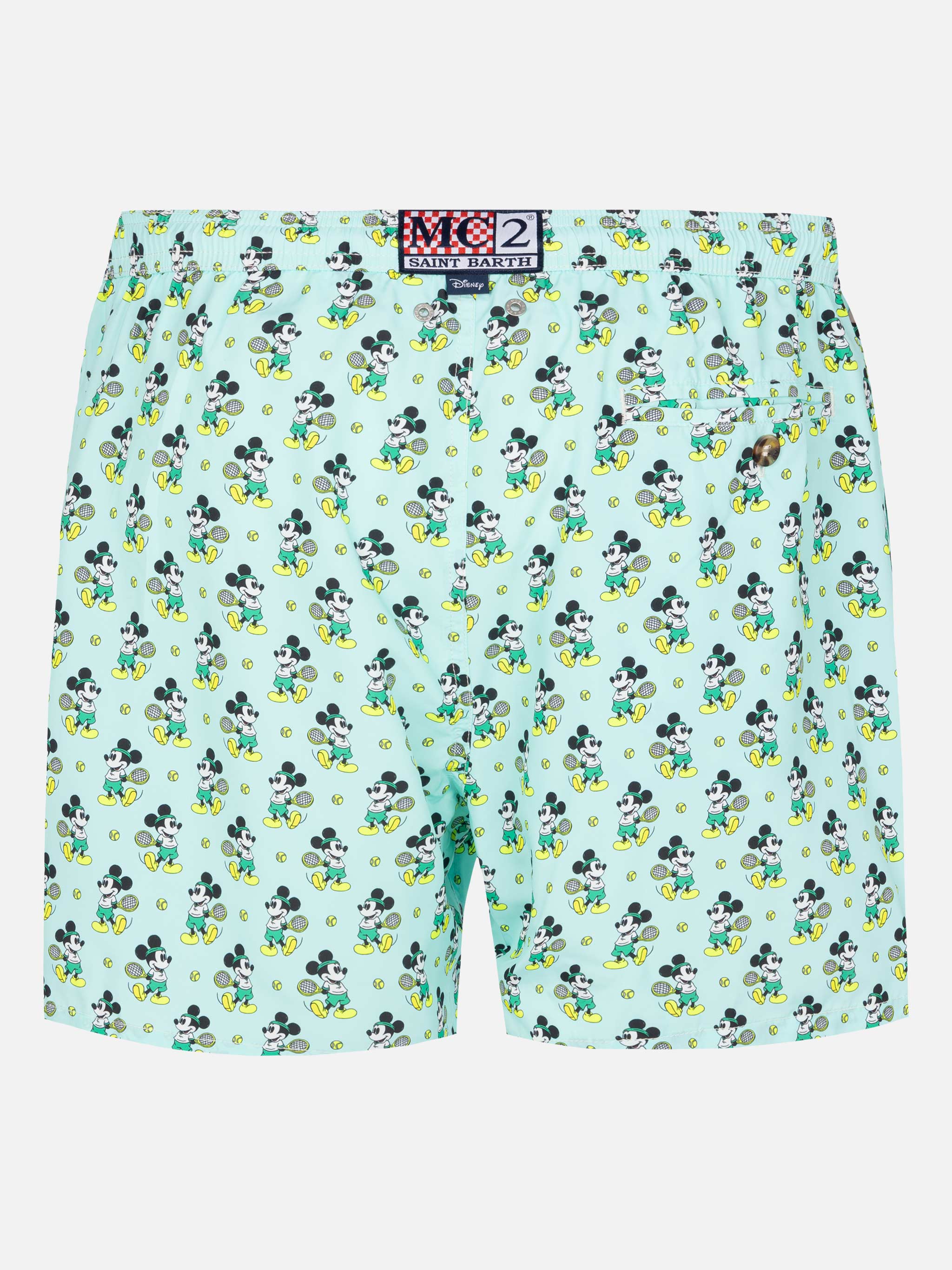 Lightweight Fabric Swim Shorts Lighting With Mickey Mouse Print | Disney® Special Edition Blue Swimshort