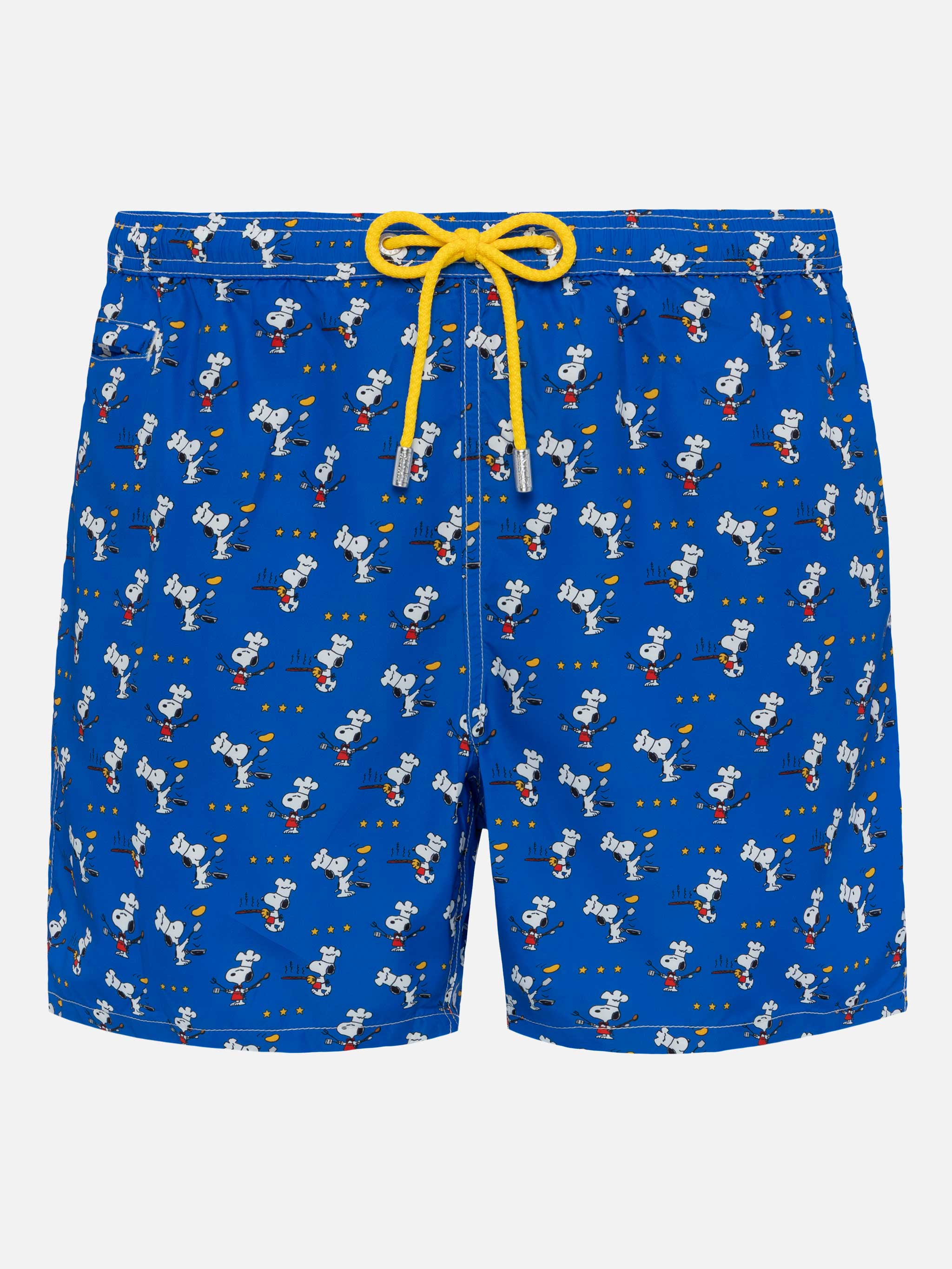 Lightweight Fabric Swim Shorts Lighting With Snoopy Chef Print | Peanuts® Special Edition Blue Swimshort