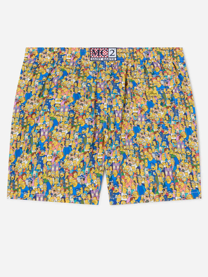Lighting Micro Swim Shorts With Simpsons All-Over Print | Special Edition Yellow Swimshort