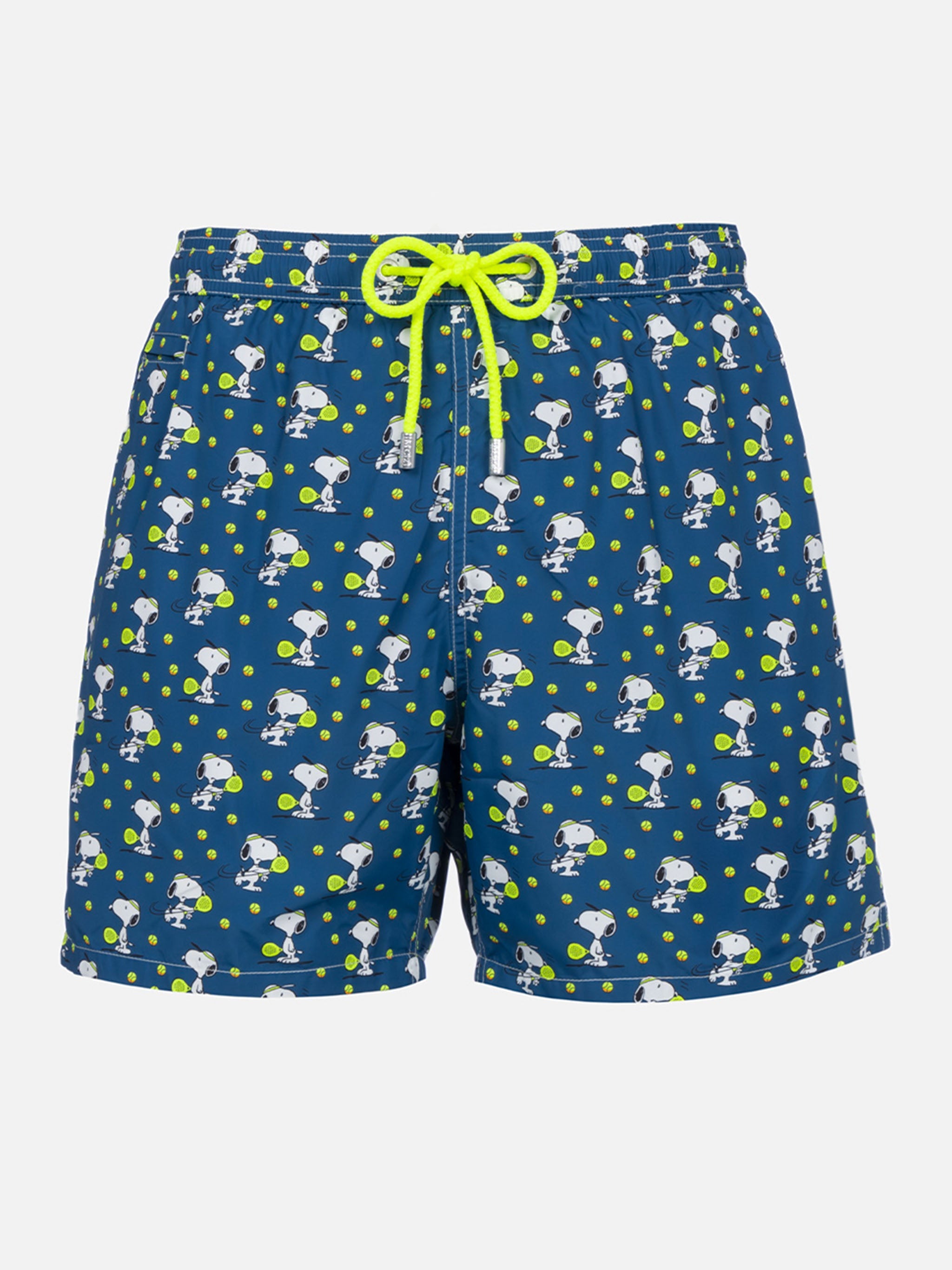Lightweight Fabric Swim Shorts Lighting With Snoopy Print | Peanuts® Special Edition Blue Swimshort