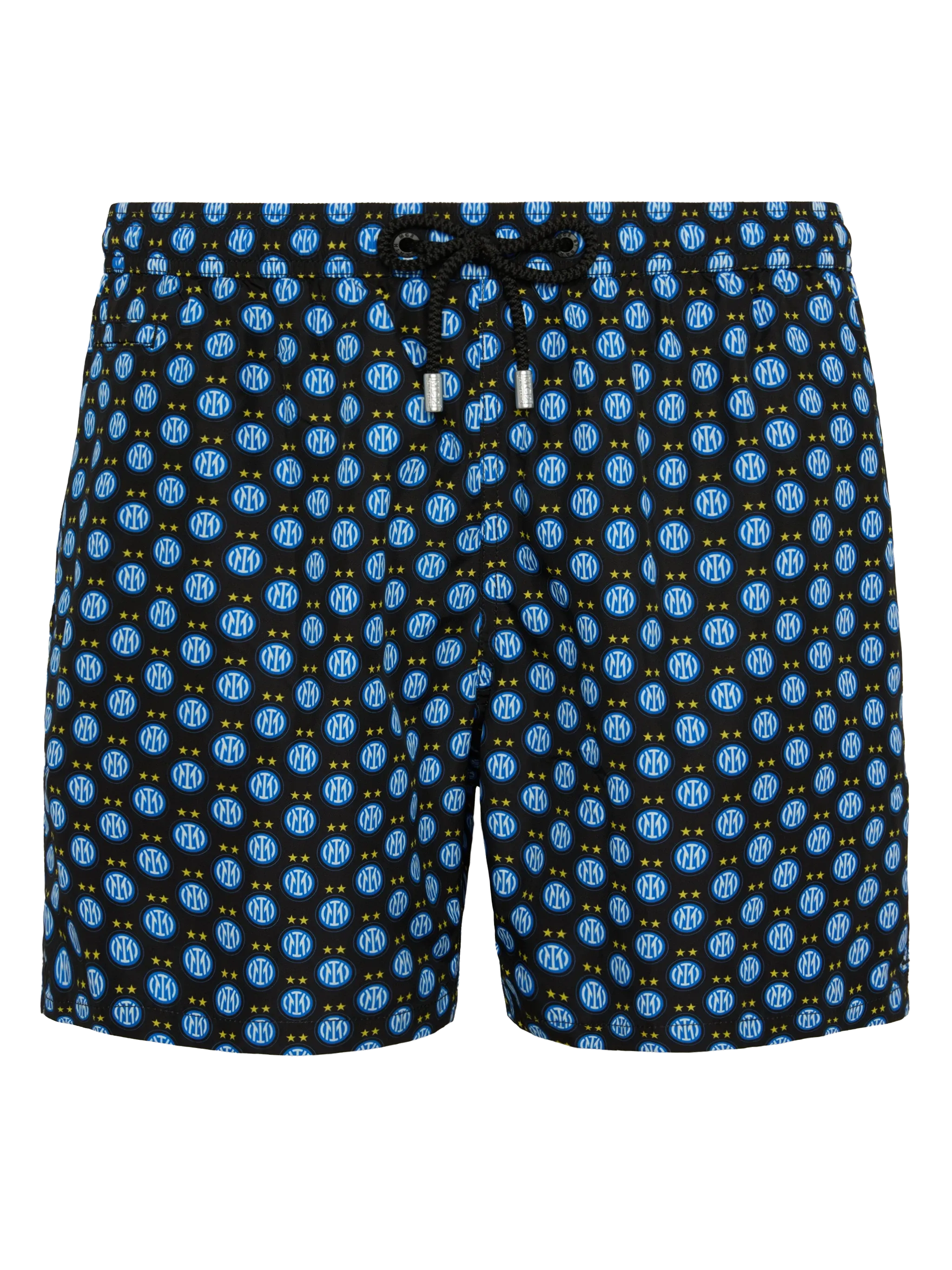 Lightweight Fabric Swim Shorts Lighting With Inter Print | Fc Special Edition Black Swimshort
