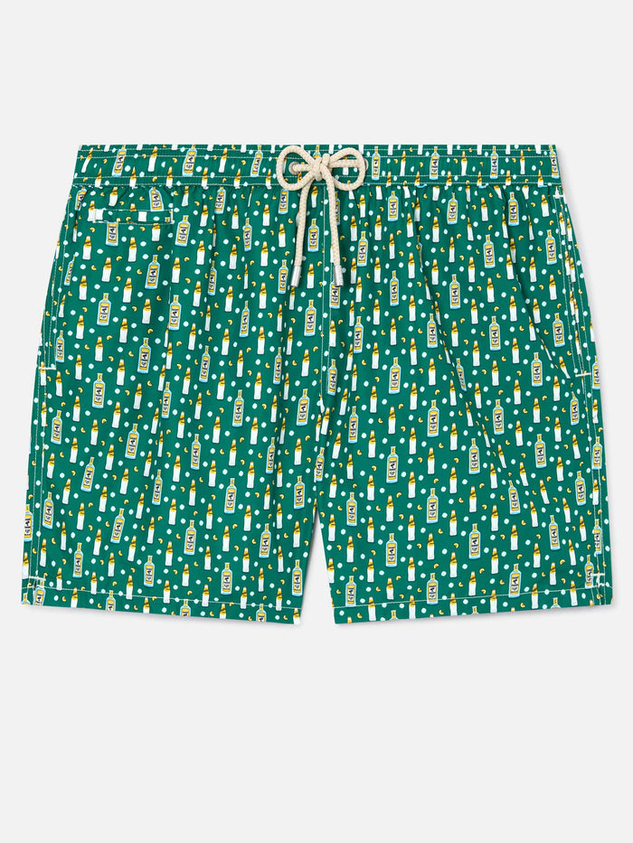 Green Lighting Micro Swim Shorts With Schweppes Print | Special Edition Swimshort