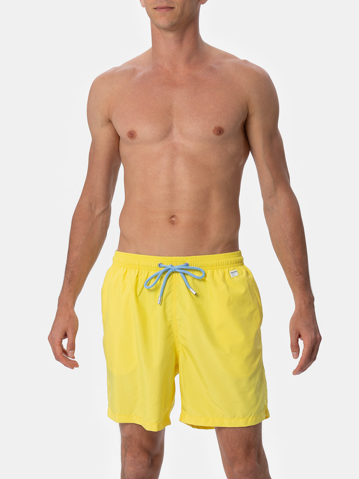 Man Lightweight Fabric Light Yellow Swim Shorts Lighting Pantone | Pantone® Special Edition Swimshort