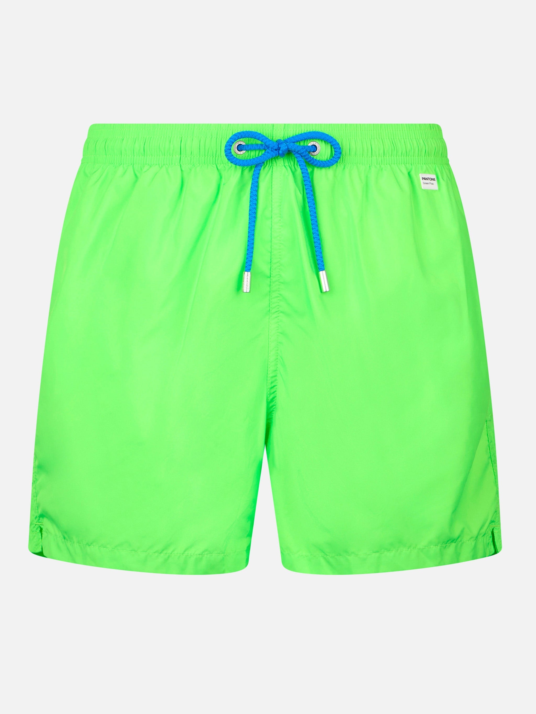 Man Lightweight Fabric Fluo Green Swim Shorts Lighting Pantone | Pantone® Special Edition Swimshort