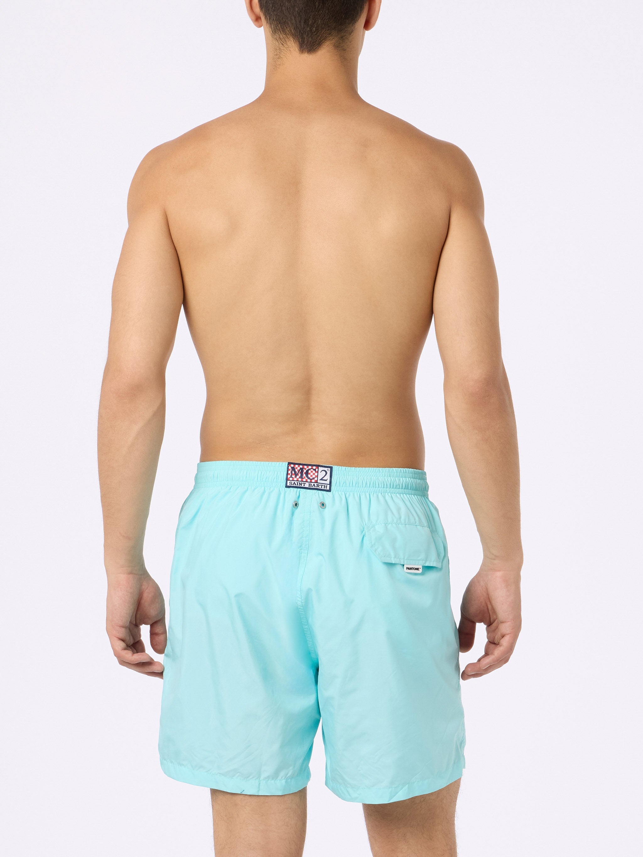 Man Lightweight Fabric Water Green Swim Shorts Lighting Pantone | Pantone® Special Edition Swimshort
