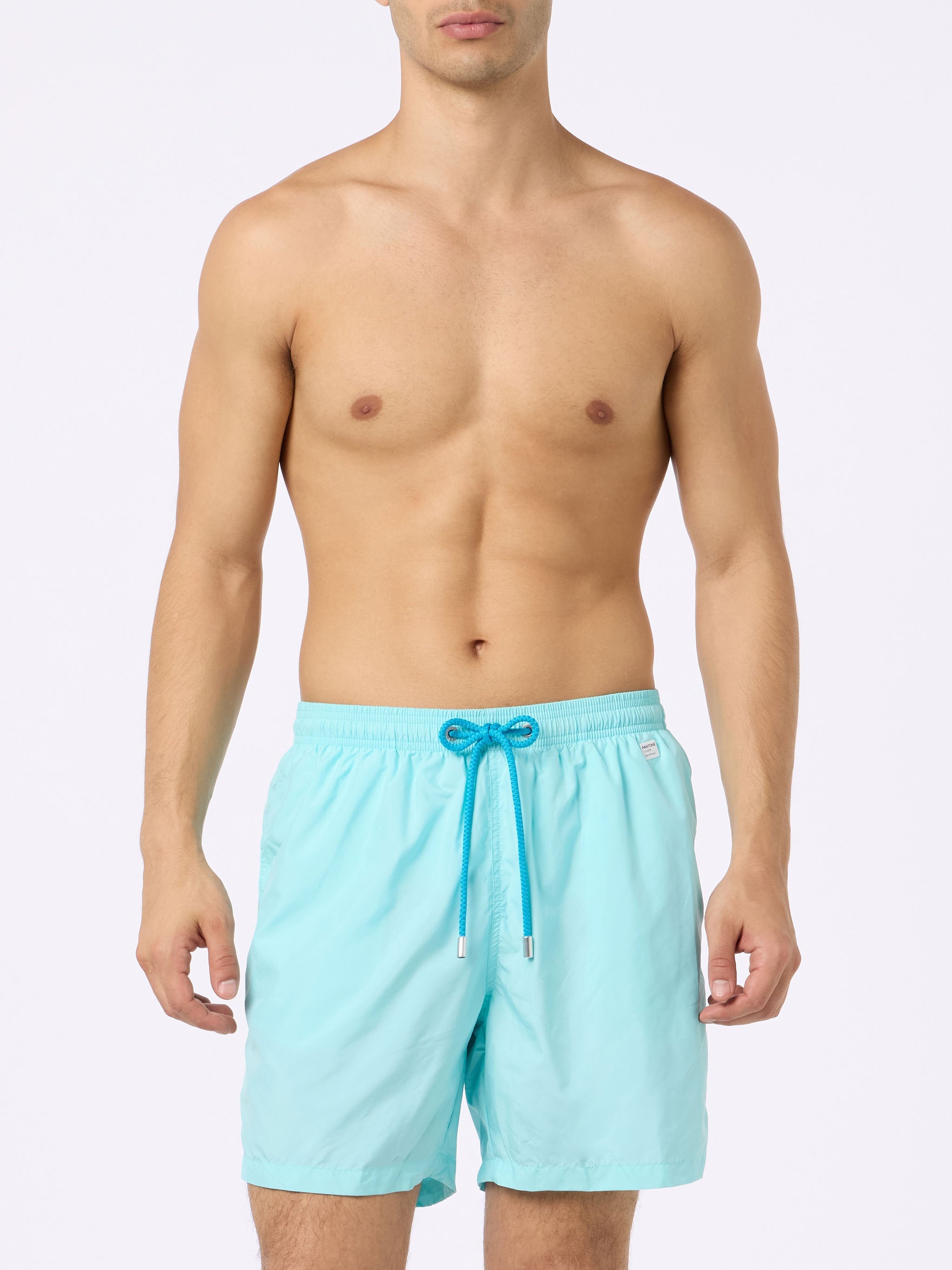 Man Lightweight Fabric Water Green Swim Shorts Lighting Pantone | Pantone® Special Edition Swimshort