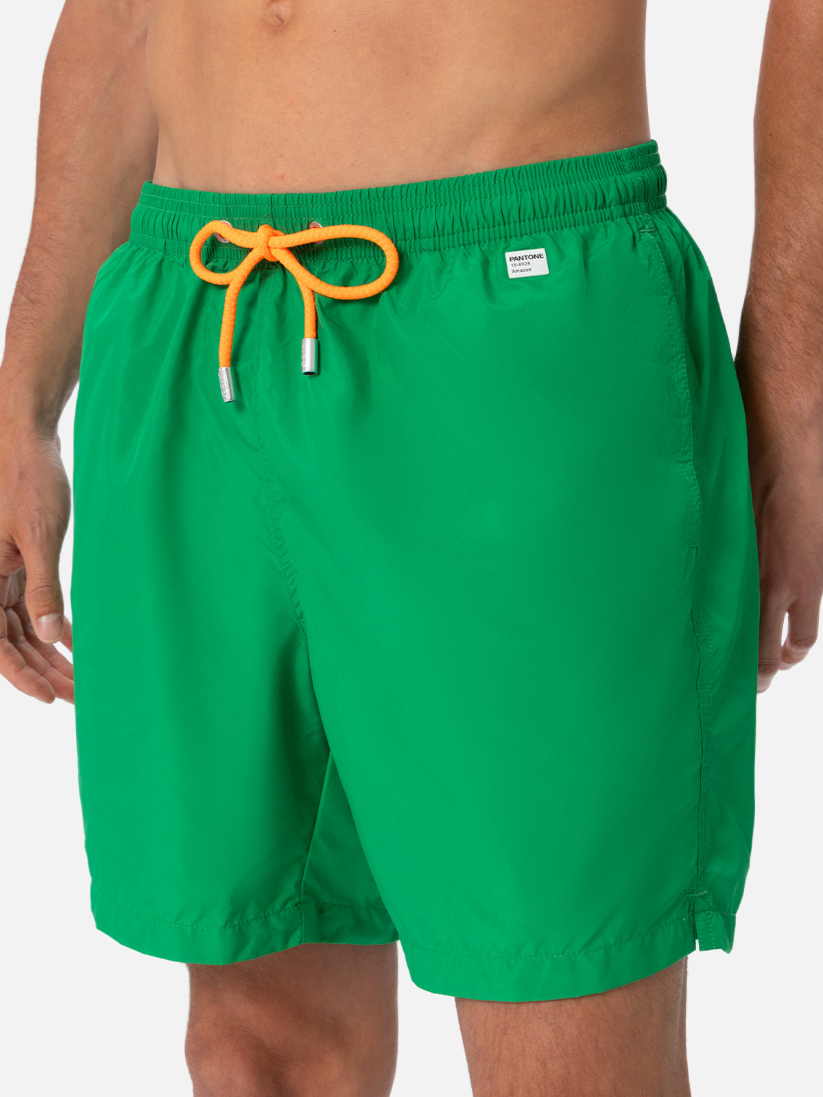 Man Lightweight Fabric Grass Green Swim-Shorts Lighting Pantone | Pantone® Special Edition __single__ Swimshort