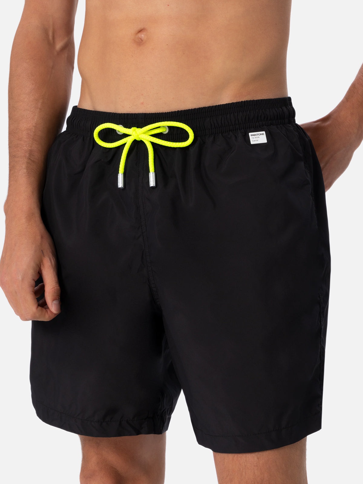 Lightweight Fabric Black Swim Shorts Lighting Pantone | Pantone® Special Edition Swimshort