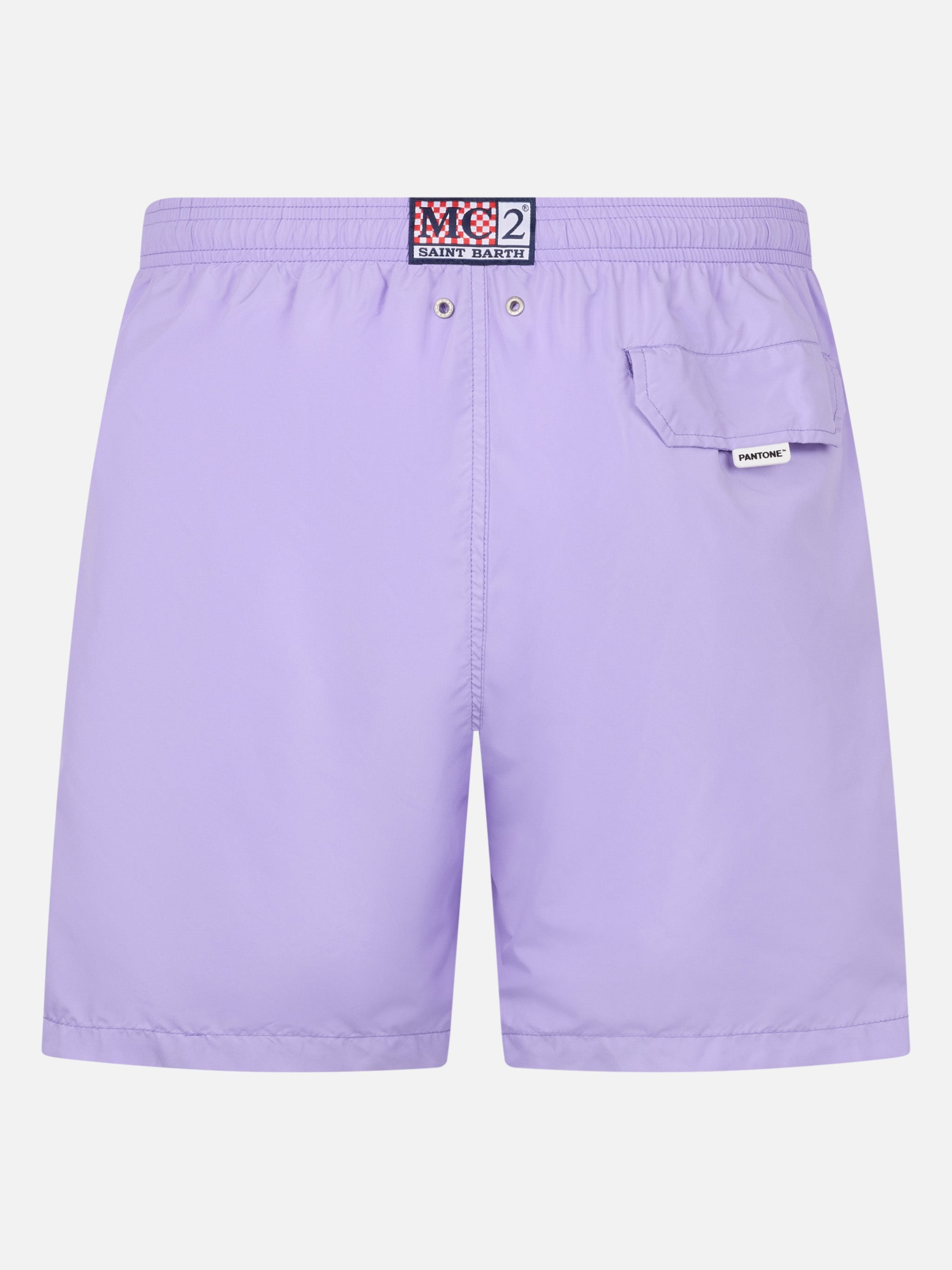 Man Lightweight Fabric Lilac Swim-Shorts Lighting Pantone | Pantone® Special Edition Pink Swimshort