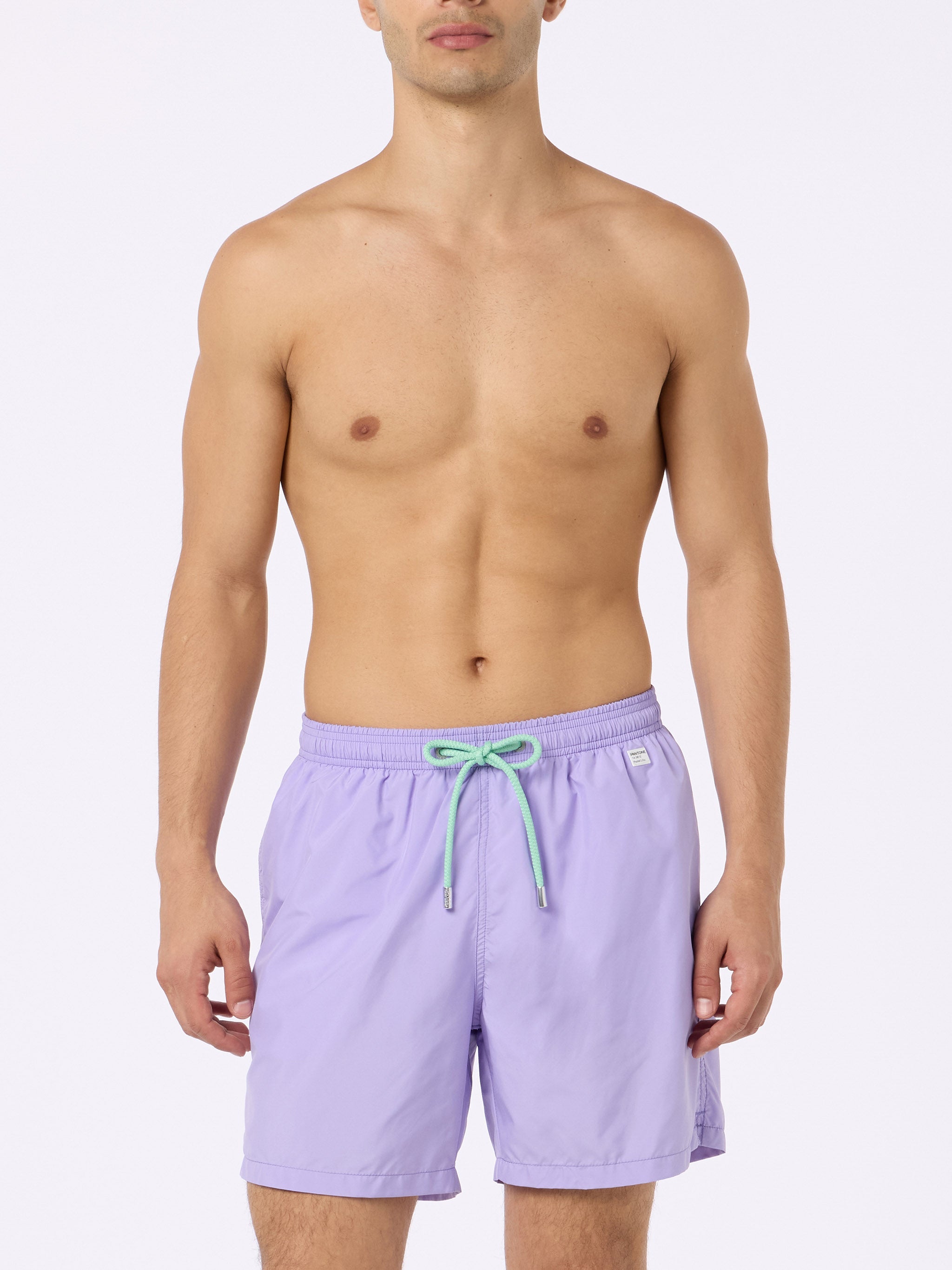 Man Lightweight Fabric Lilac Swim-Shorts Lighting Pantone | Pantone® Special Edition Pink Swimshort