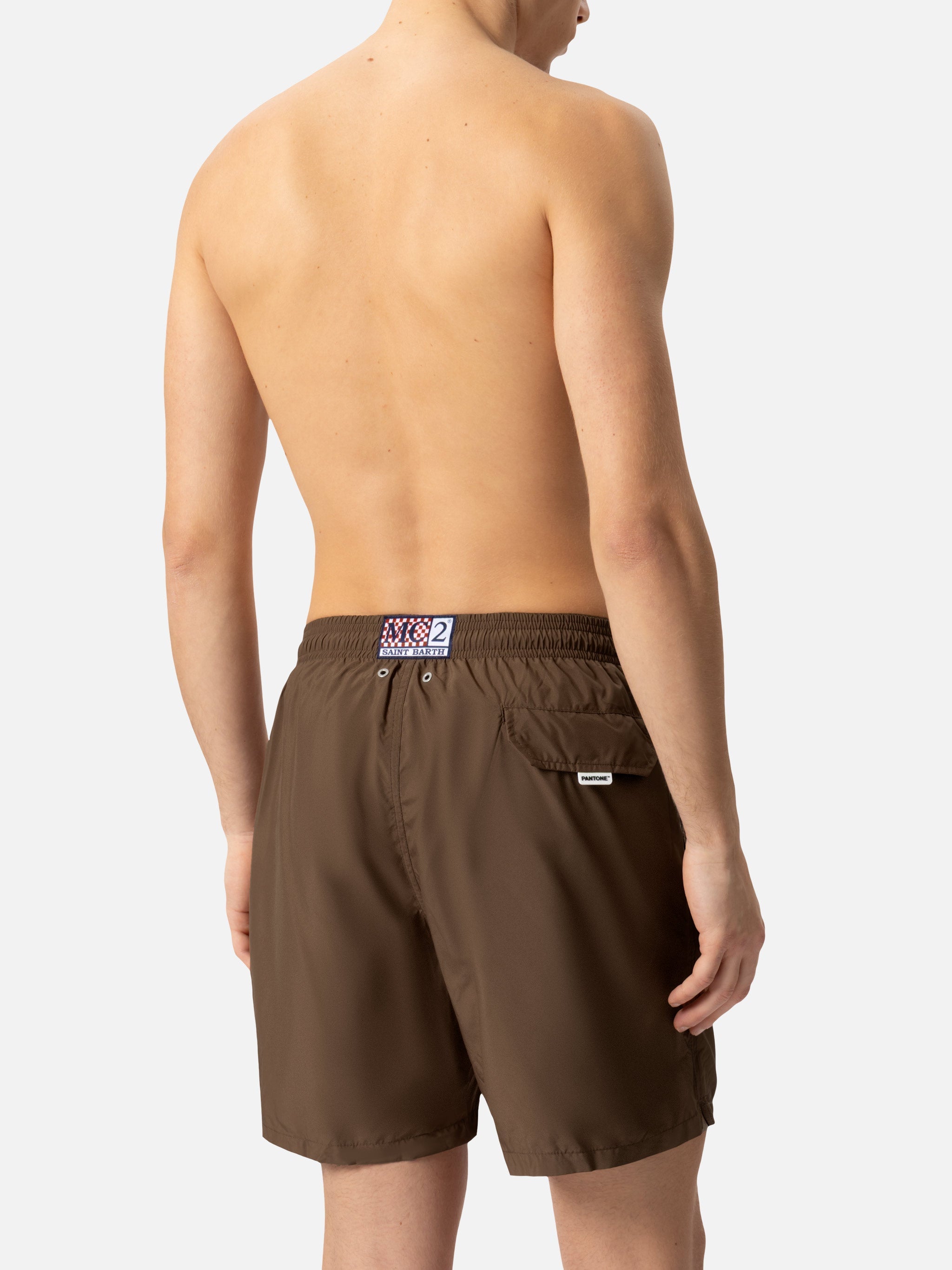 Lightweight Fabric Brown Swim Shorts Lighting Pantone | Pantone® Special Edition Swimshort