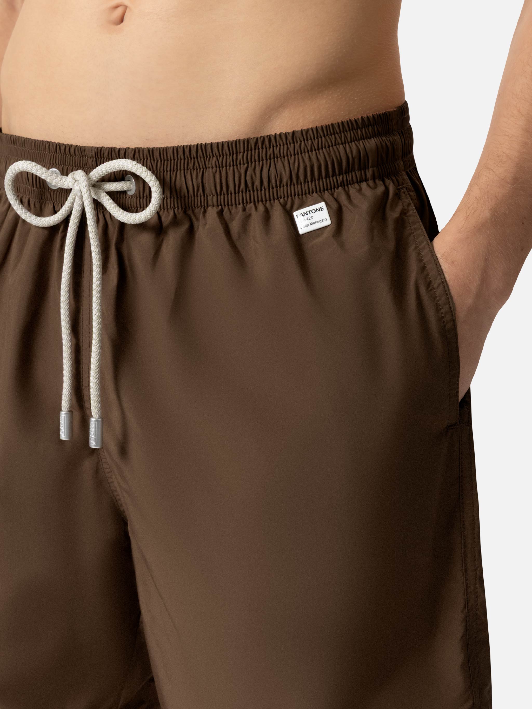 Lightweight Fabric Brown Swim Shorts Lighting Pantone | Pantone® Special Edition Swimshort