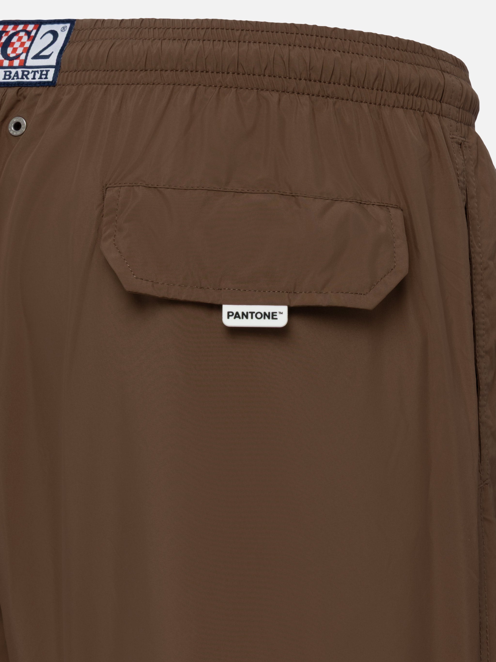 Lightweight Fabric Brown Swim Shorts Lighting Pantone | Pantone® Special Edition Swimshort