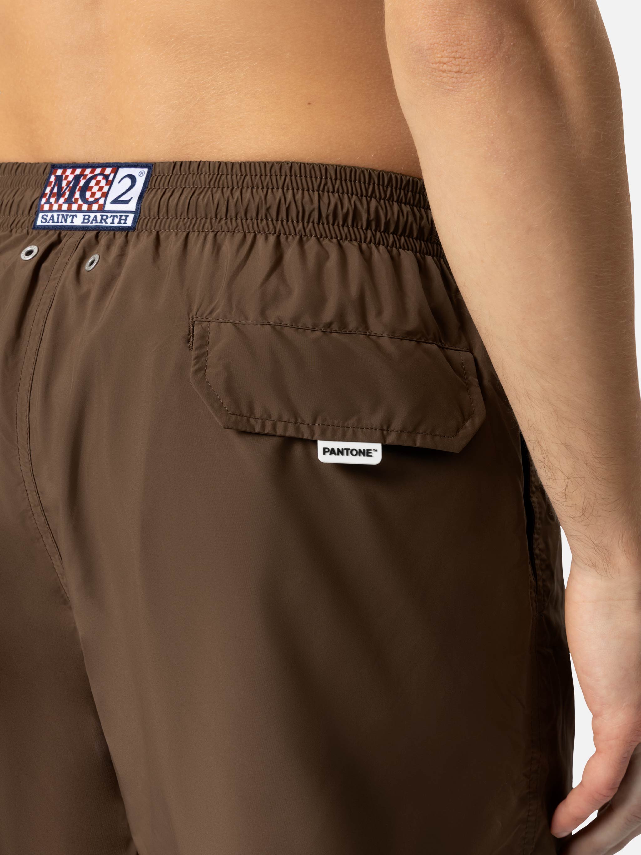 Lightweight Fabric Brown Swim Shorts Lighting Pantone | Pantone® Special Edition Swimshort