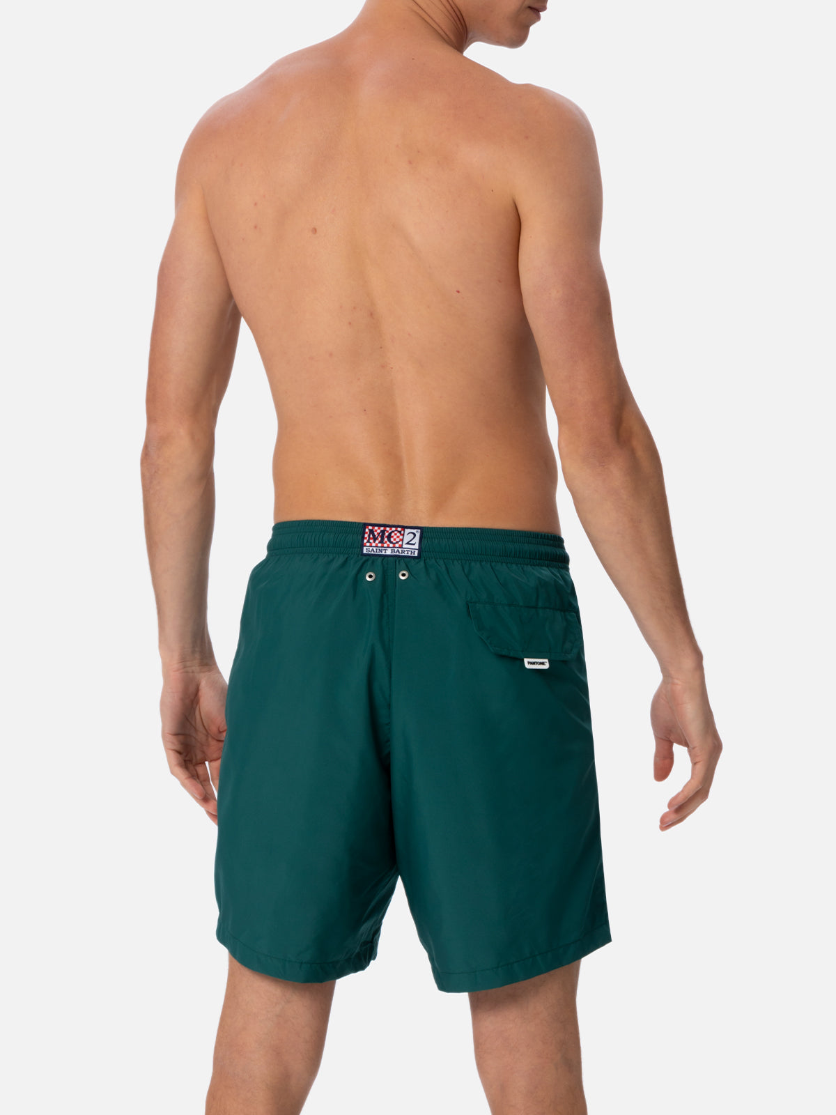 Man Lightweight Fabric British Green Swim Shorts Lighting Pantone | Pantone® Special Edition Swimshort