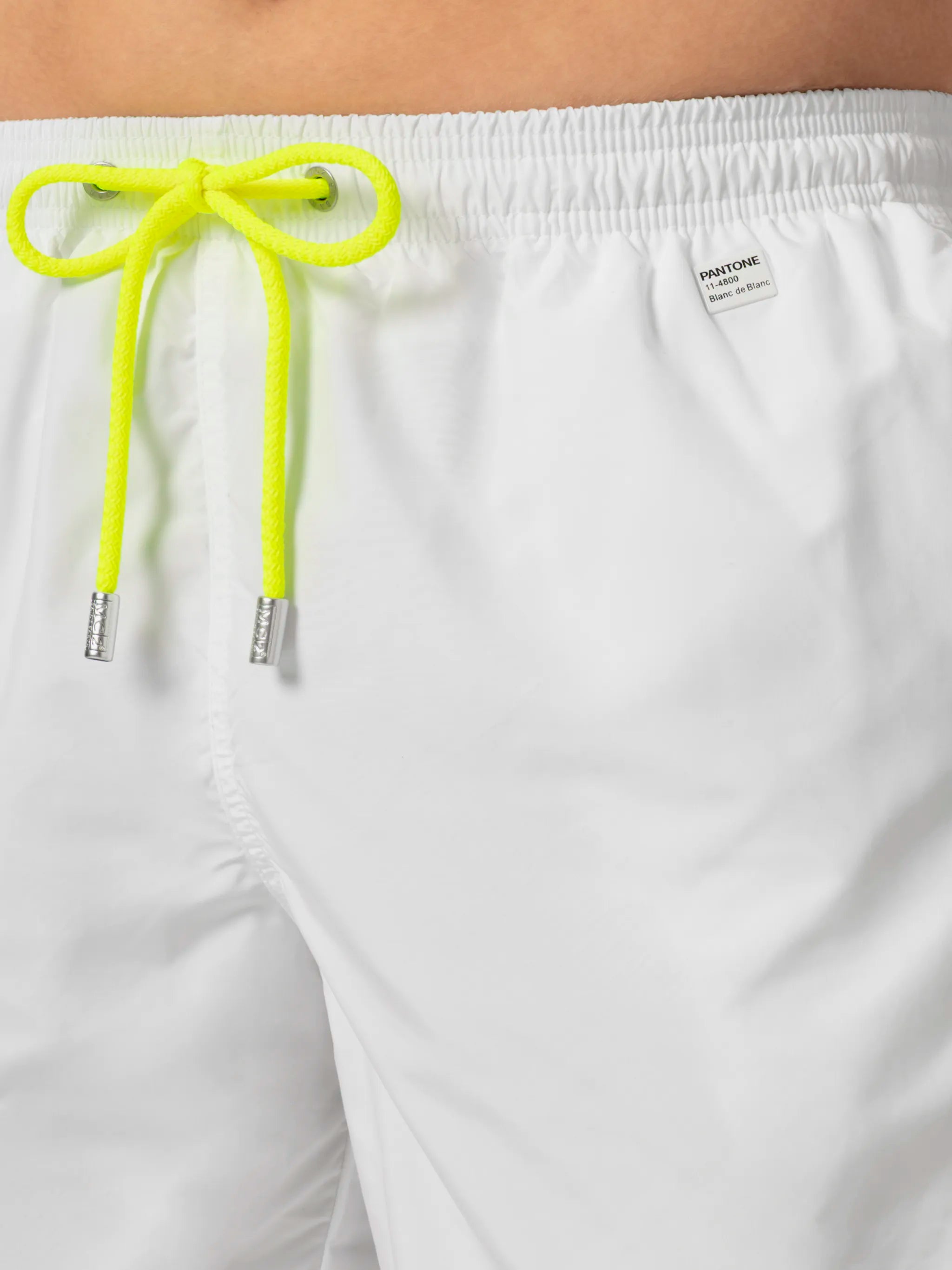 Lightweight Fabric White Swim Shorts Lighting Pantone | Pantone® Special Edition Swimshort