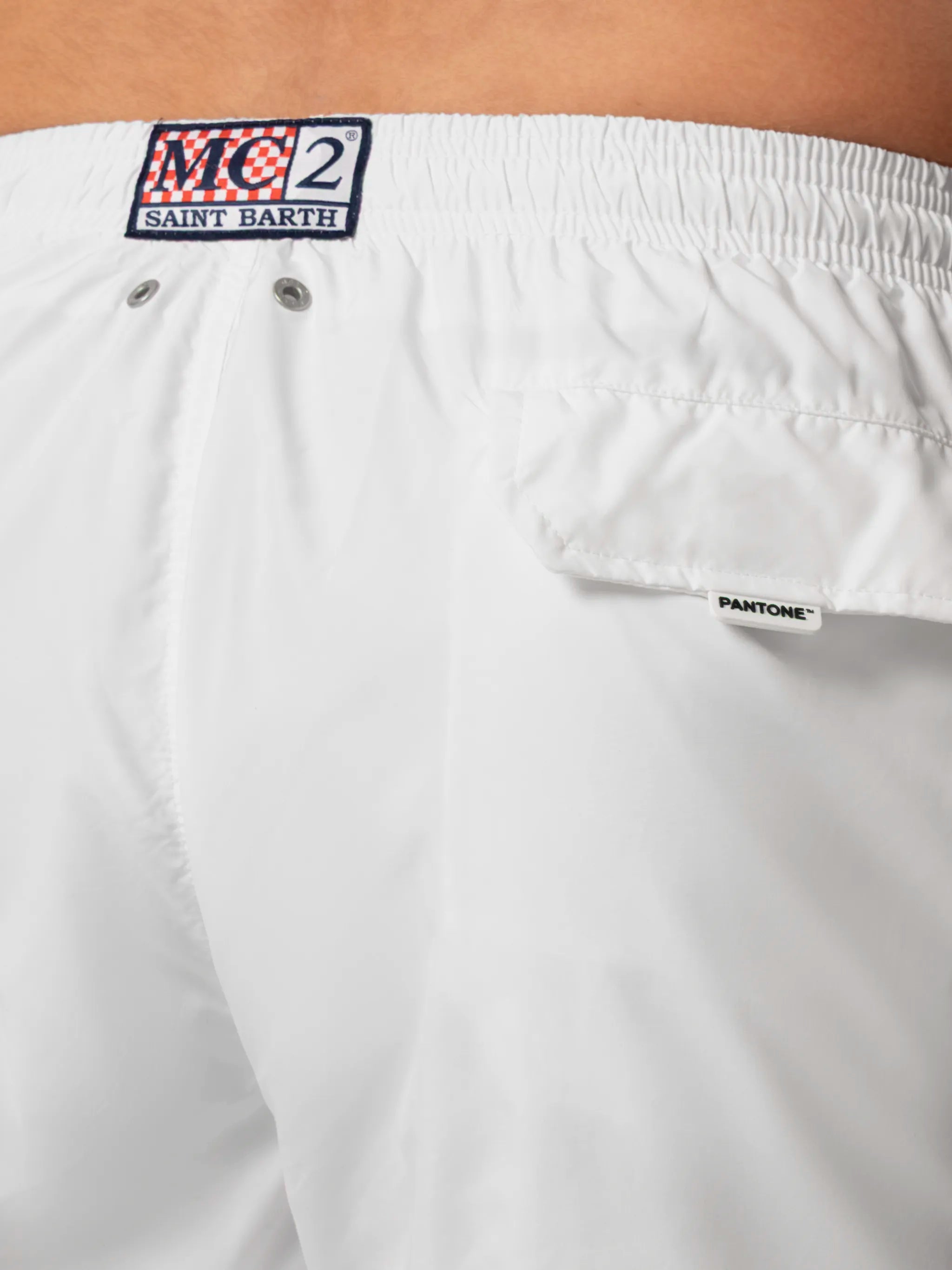 Lightweight Fabric White Swim Shorts Lighting Pantone | Pantone® Special Edition Swimshort