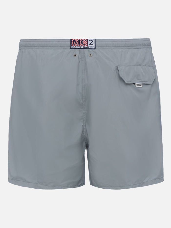 Lightweight Fabric Grey Swim Shorts Lighting Pantone | Pantone® Special Edition __single__ Swimshort