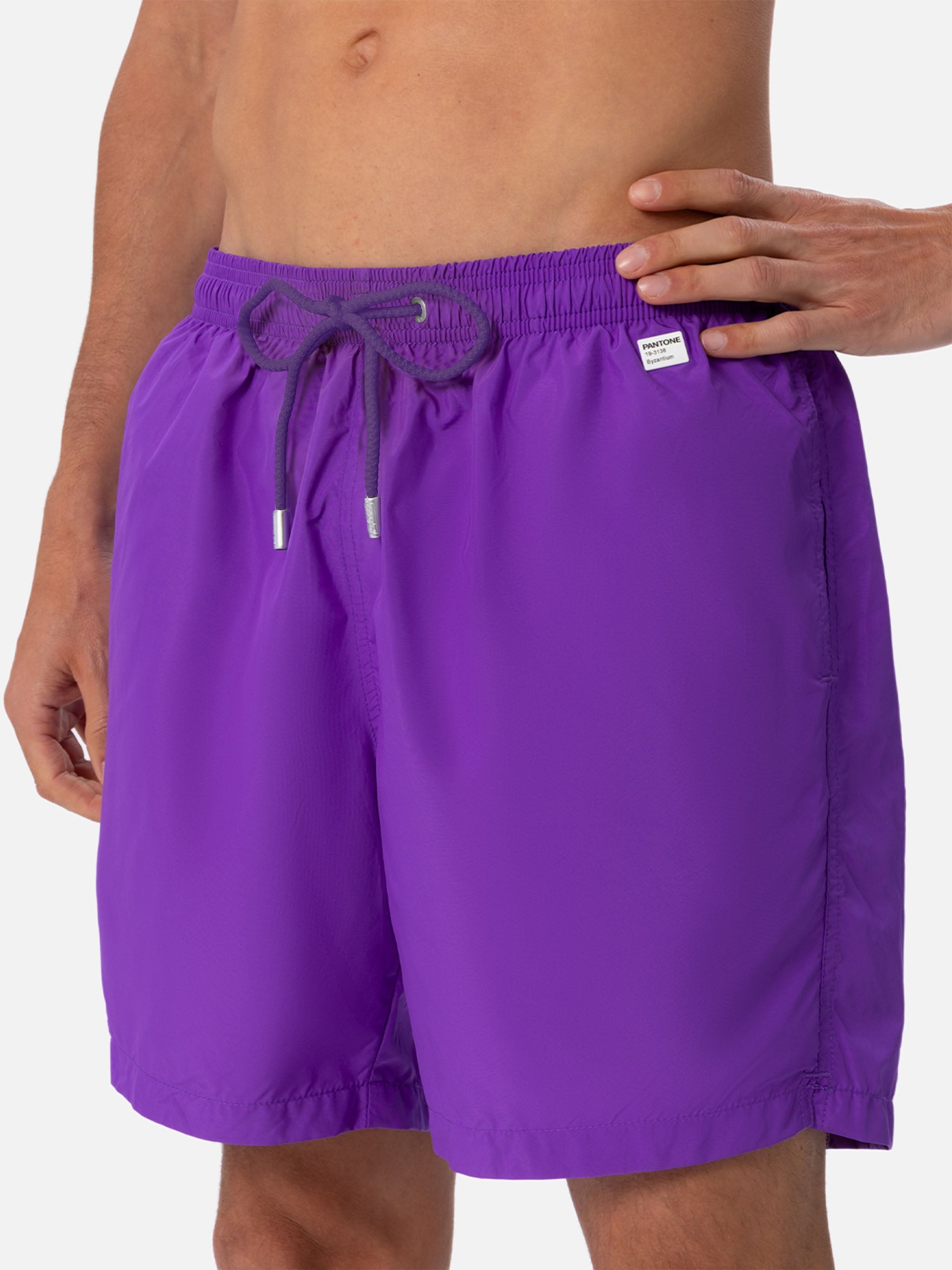 Lightweight Fabric Purple Swim Shorts Lighting Pantone | Pantone® Special Edition Pink Swimshort