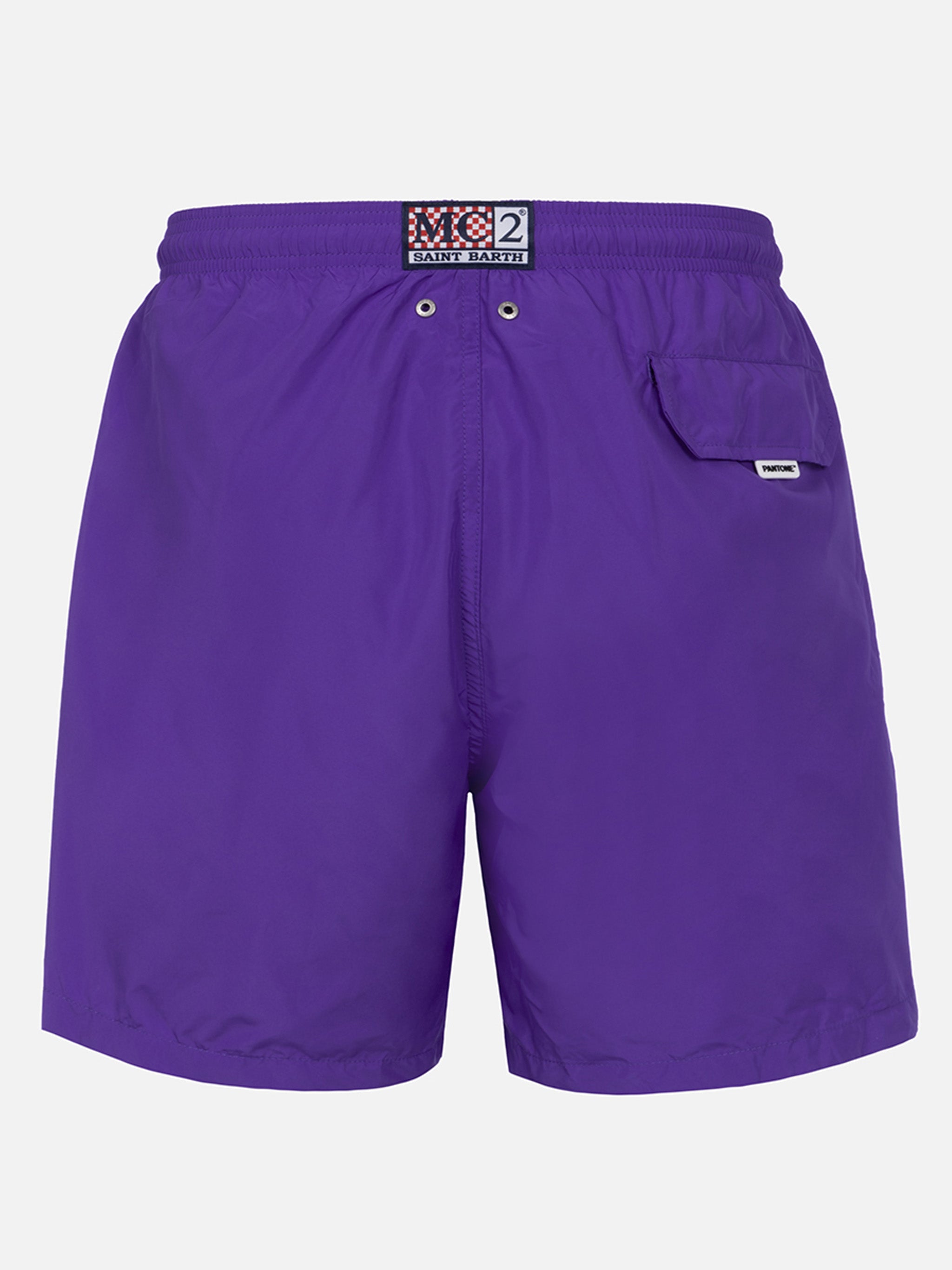 Lightweight Fabric Purple Swim Shorts Lighting Pantone | Pantone® Special Edition Pink Swimshort