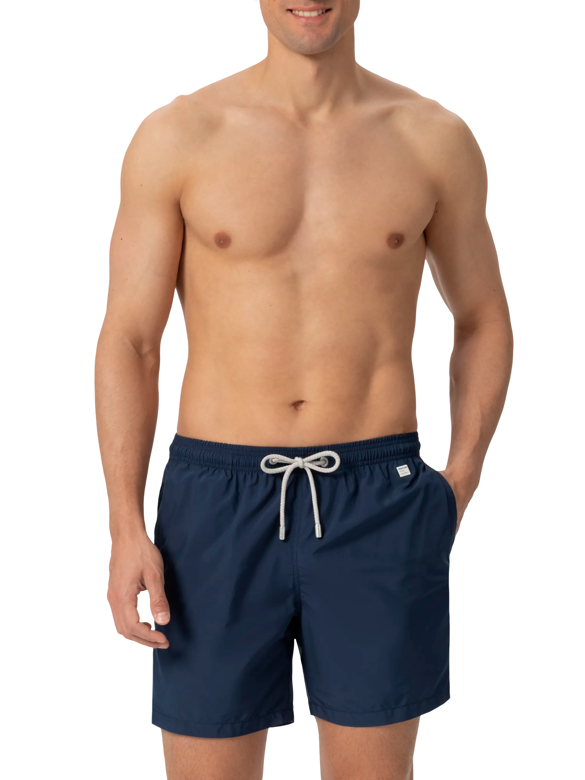 Man Lightweight Fabric Navy Swim Shorts Lighting Pantone | Pantone® Special Edition Blue Swimshort