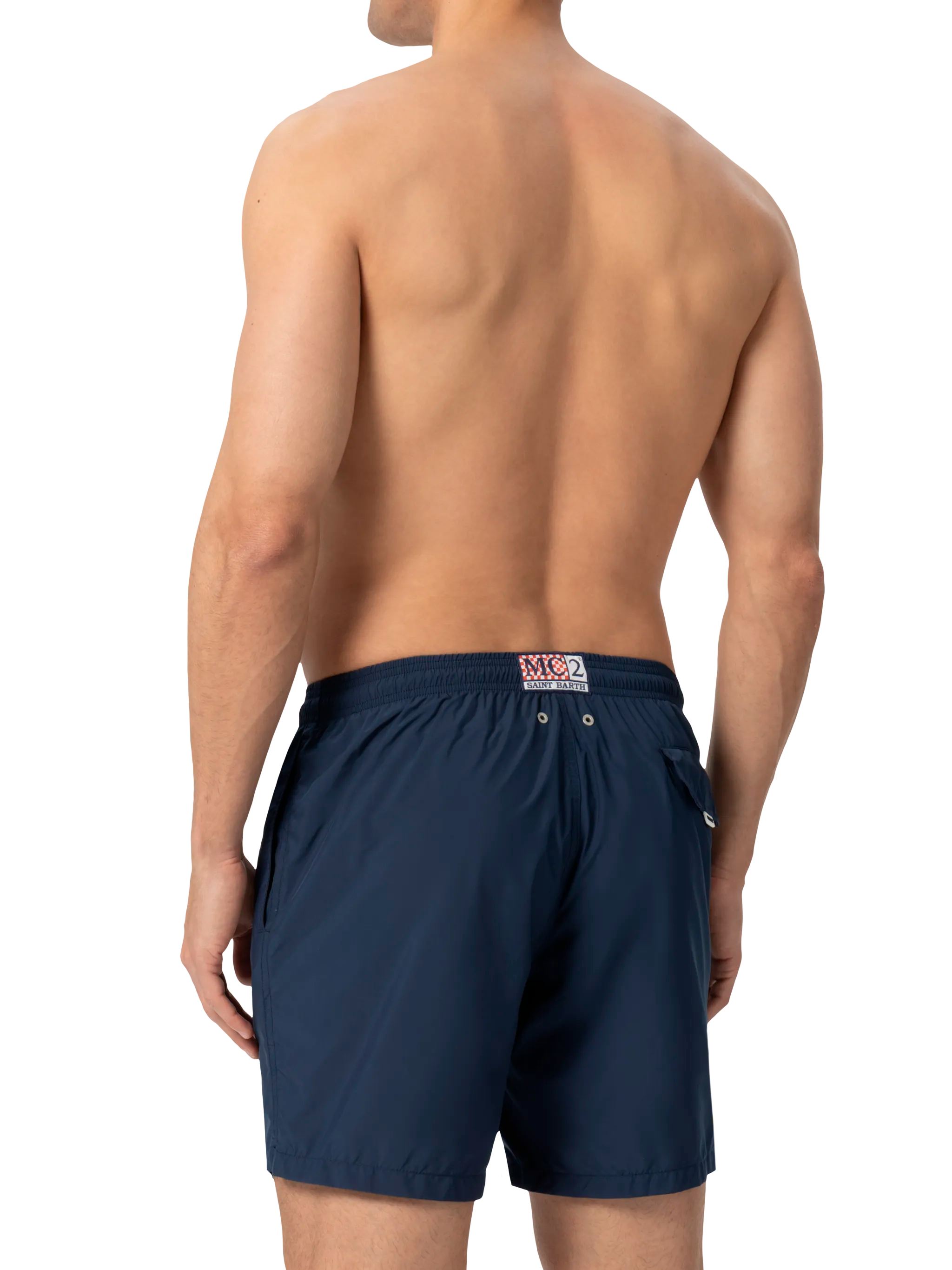 Man Lightweight Fabric Navy Swim Shorts Lighting Pantone | Pantone® Special Edition Blue Swimshort