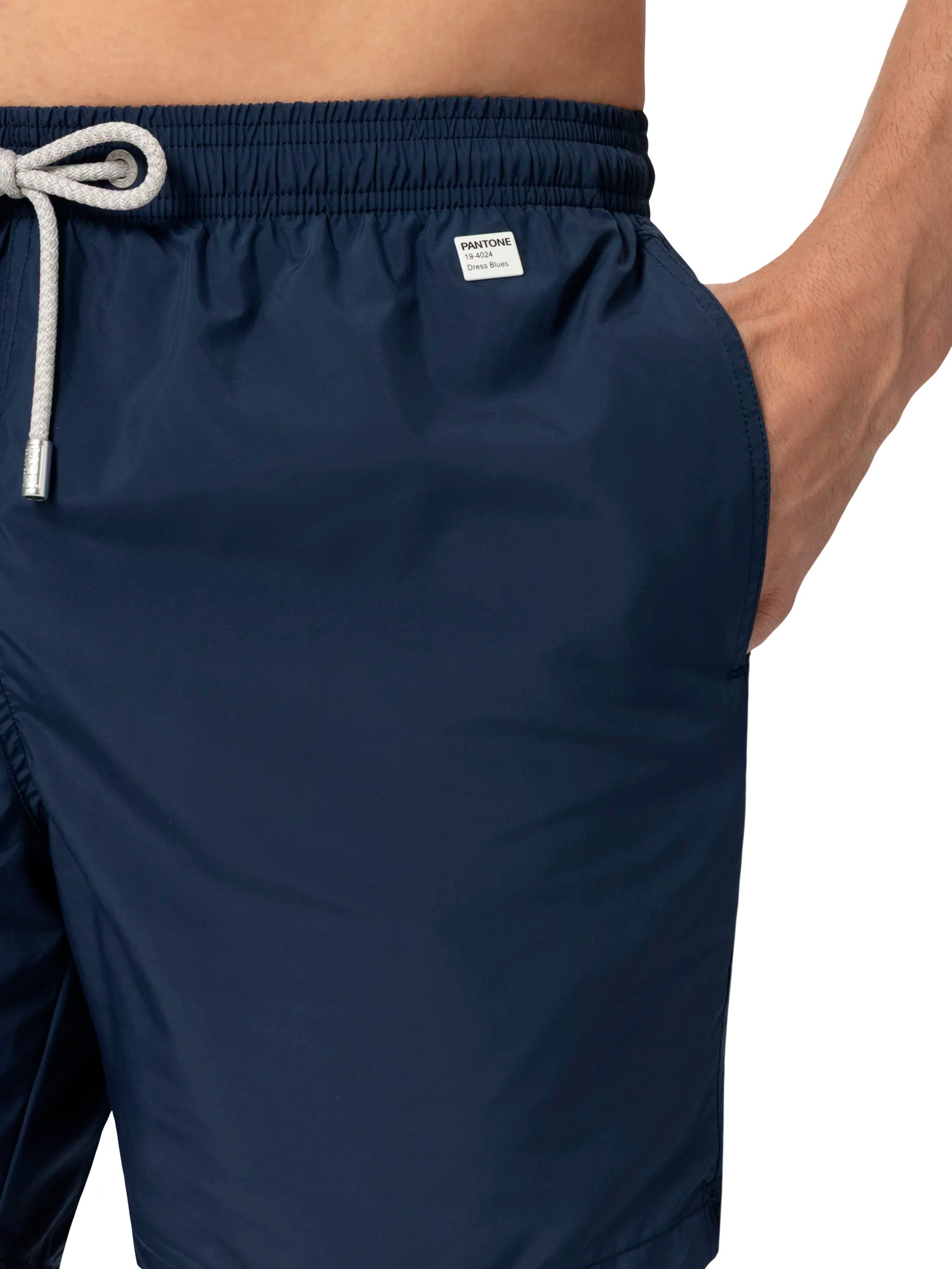 Man Lightweight Fabric Navy Swim Shorts Lighting Pantone | Pantone® Special Edition Blue Swimshort