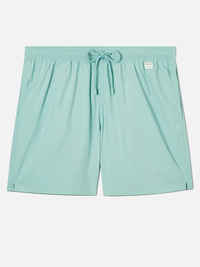 Lighting Pantone Swim Shorts Solid Aqua Green | Special Edition Swimshort