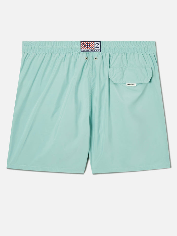 Lighting Pantone Swim Shorts Solid Aqua Green | Special Edition Swimshort