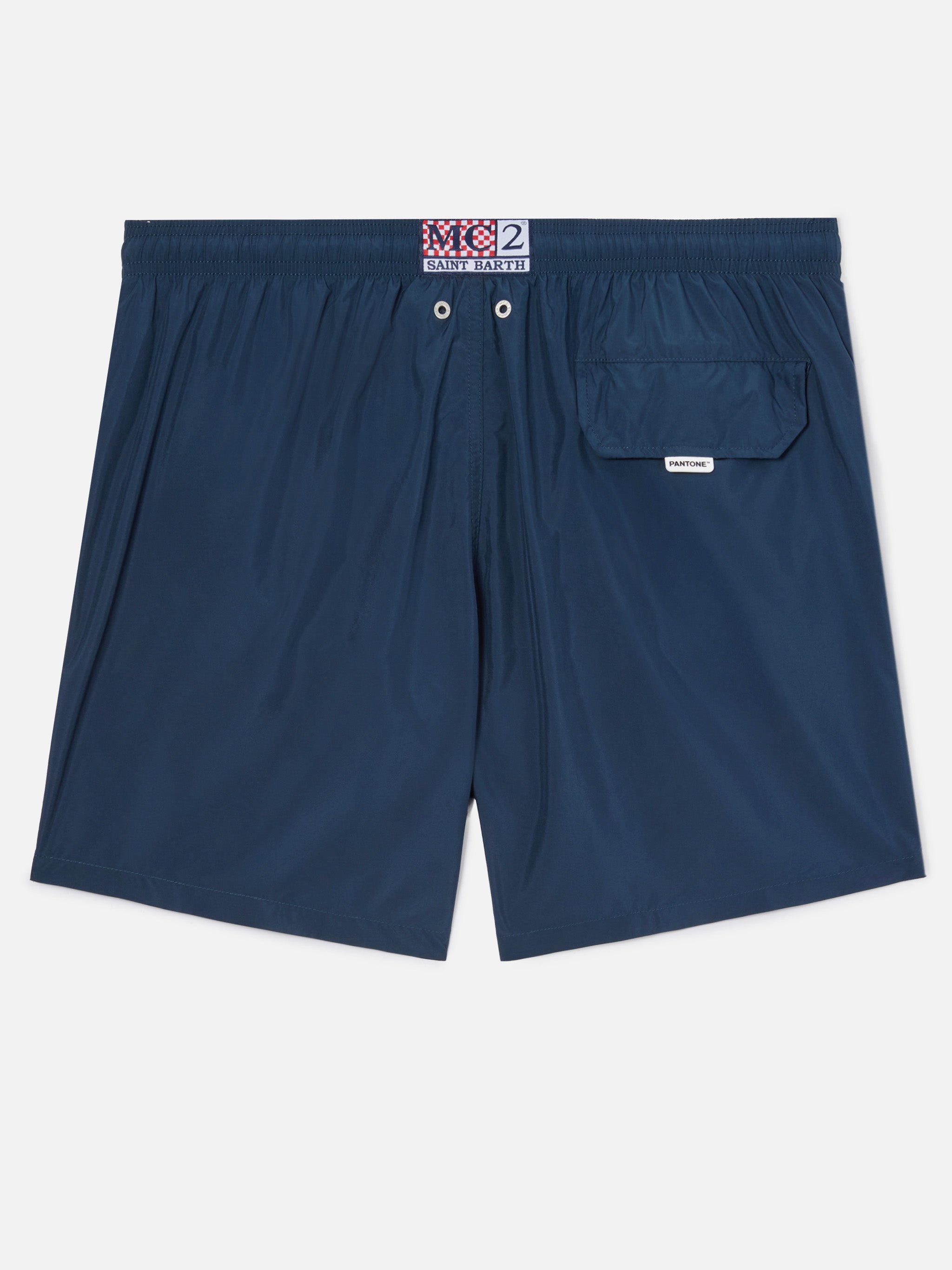 Lighting Pantone Swim Shorts Solid Dark Blue | Special Edition Green Swimshort