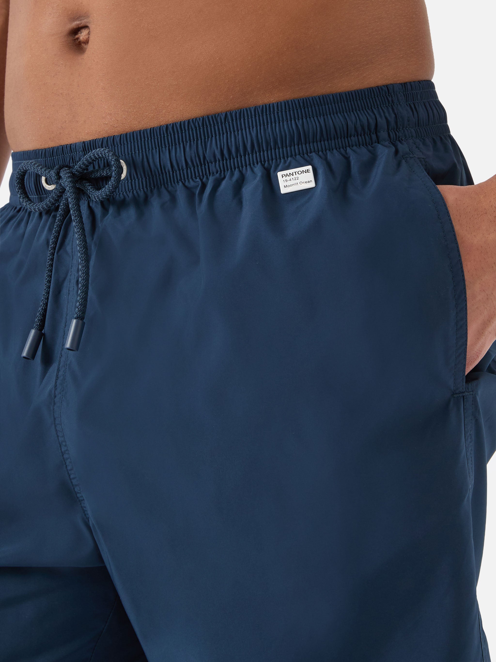 Lighting Pantone Swim Shorts Solid Dark Blue | Special Edition Green Swimshort