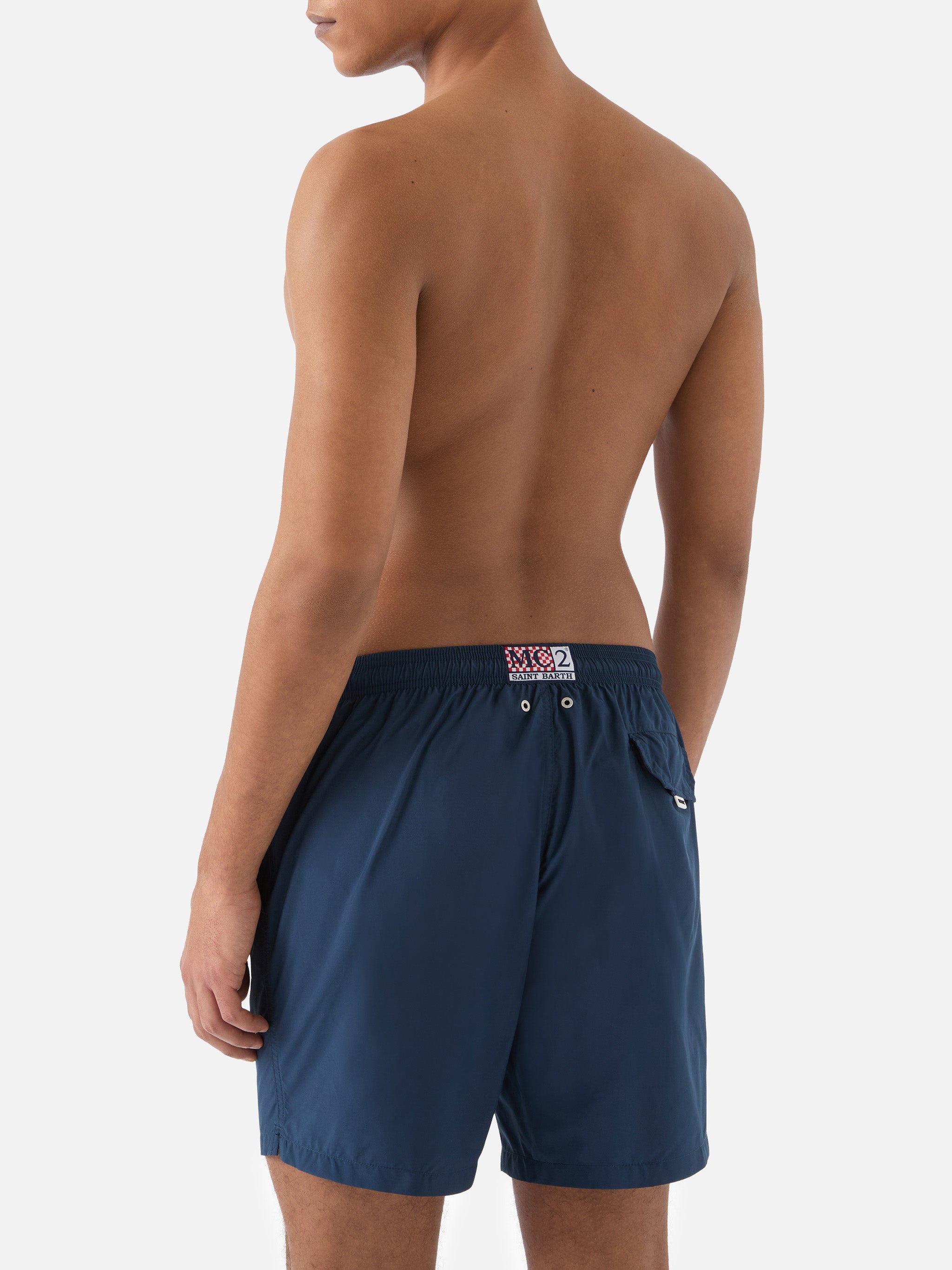 Lighting Pantone Swim Shorts Solid Dark Blue | Special Edition Green Swimshort