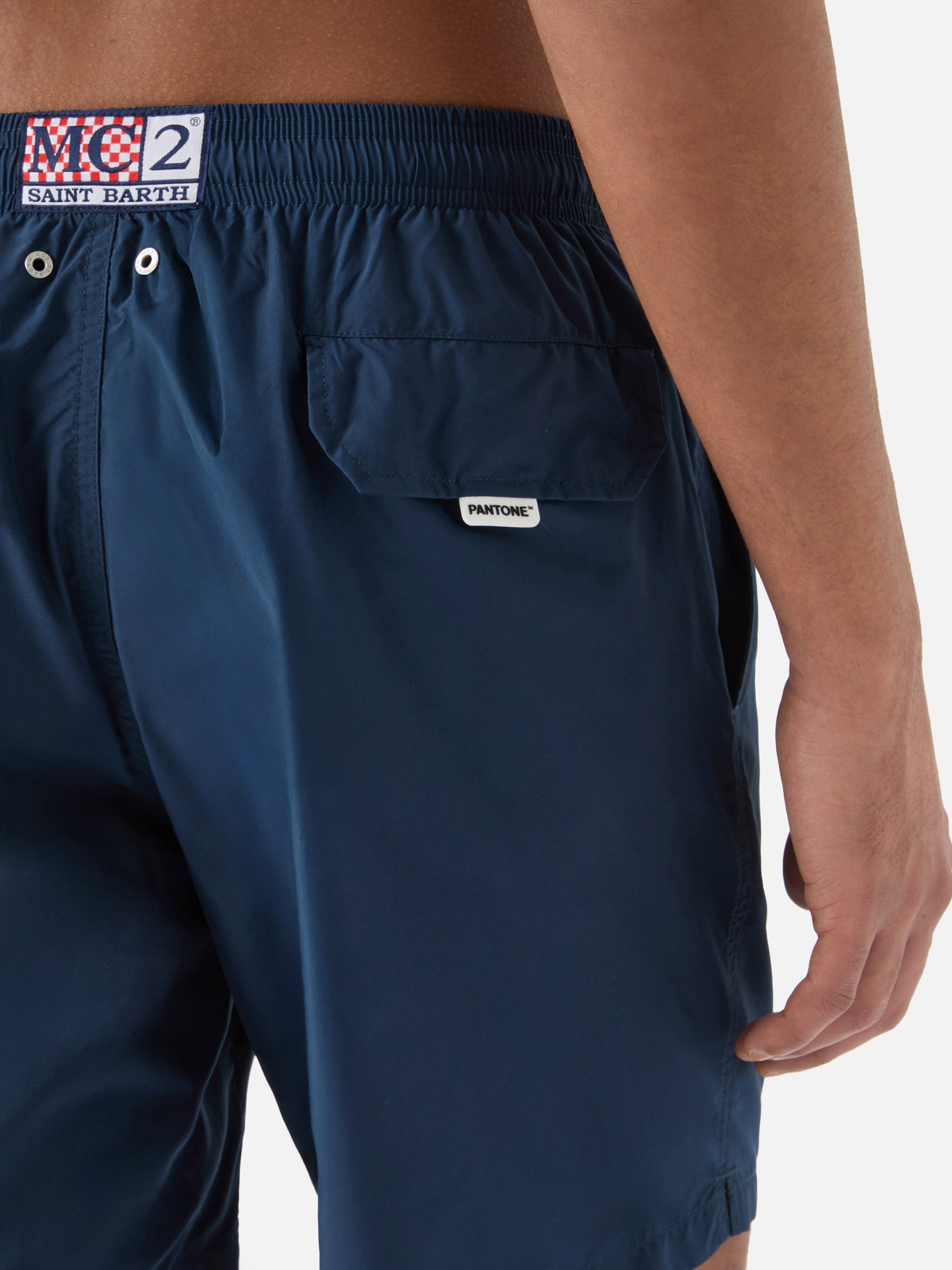 Lighting Pantone Swim Shorts Solid Dark Blue | Special Edition Green Swimshort