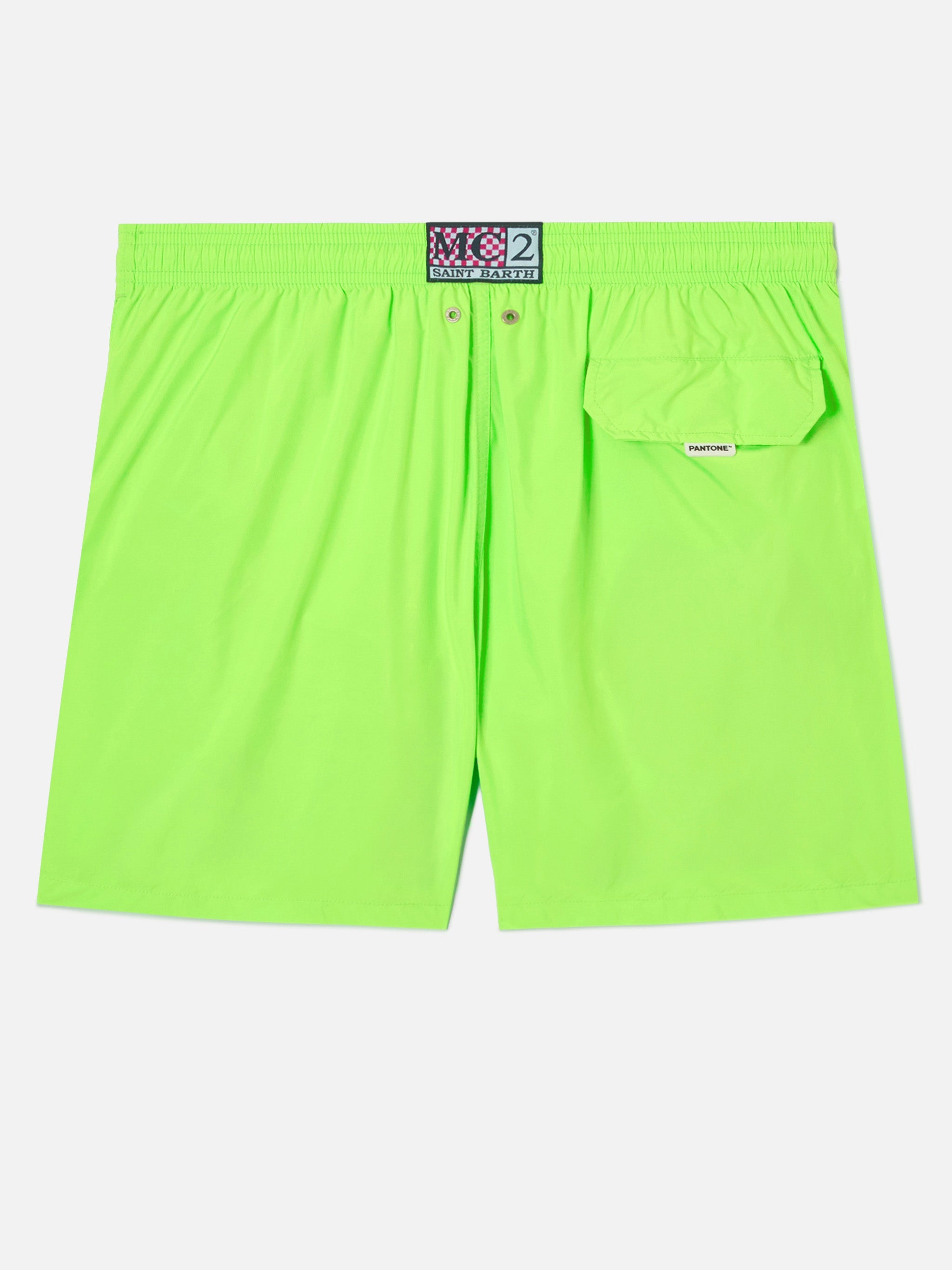 Lighting Pantone Swim Shorts Solid Fluo Green | Special Edition Swimshort