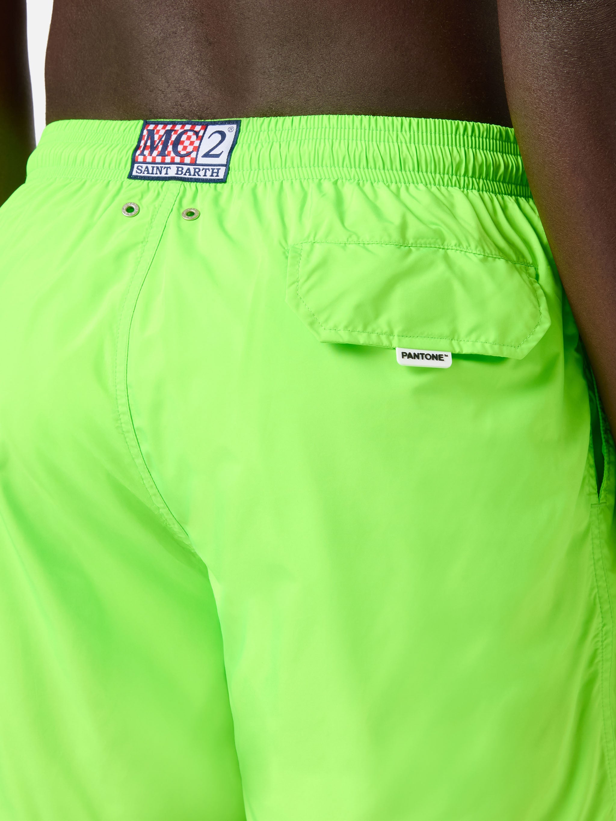 Lighting Pantone Swim Shorts Solid Fluo Green | Special Edition Swimshort