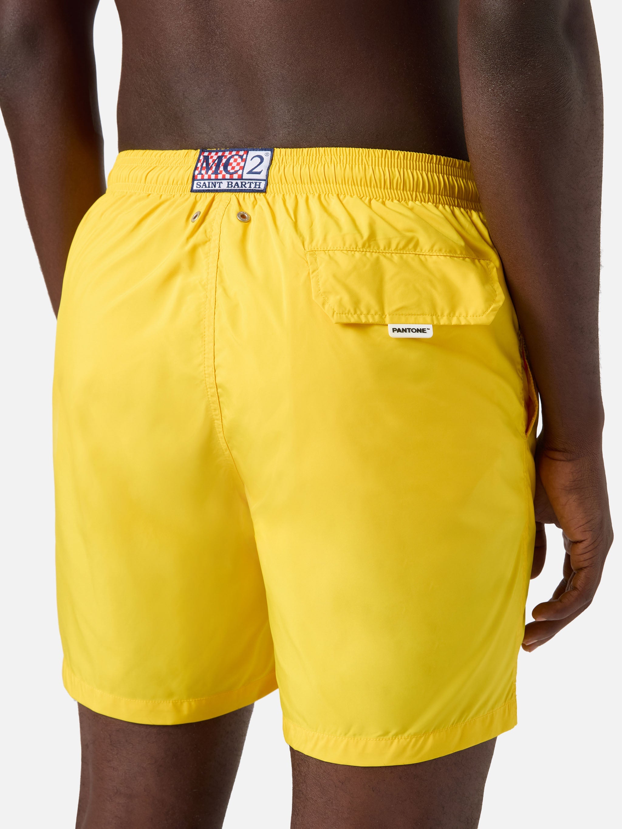 Lighting Pantone Swim Shorts Solid Yellow | Special Edition Swimshort