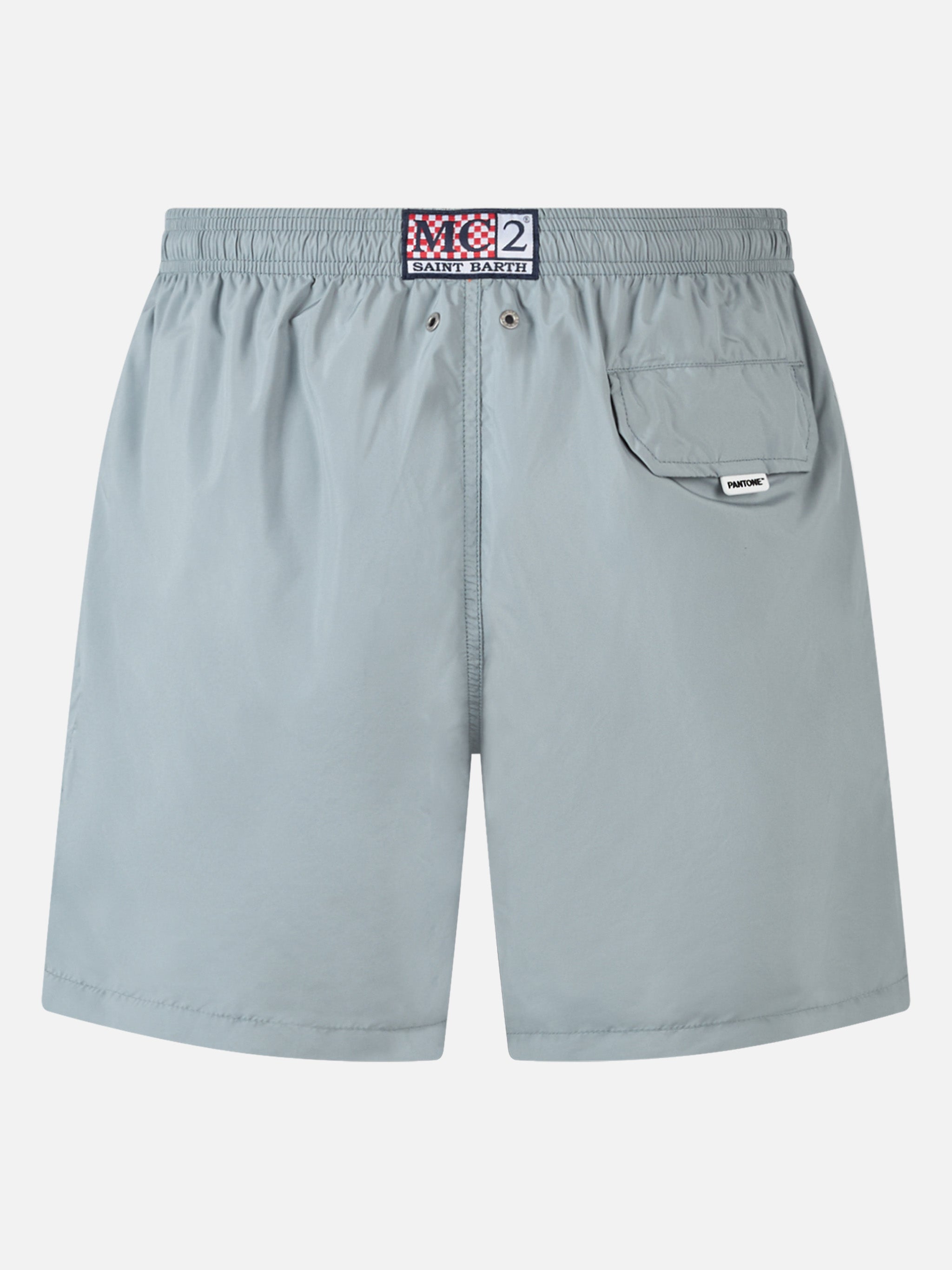 Man Lightweight Fabric Grey Swim Shorts Lighting Pantone | Pantone® Special Edition Swimshort