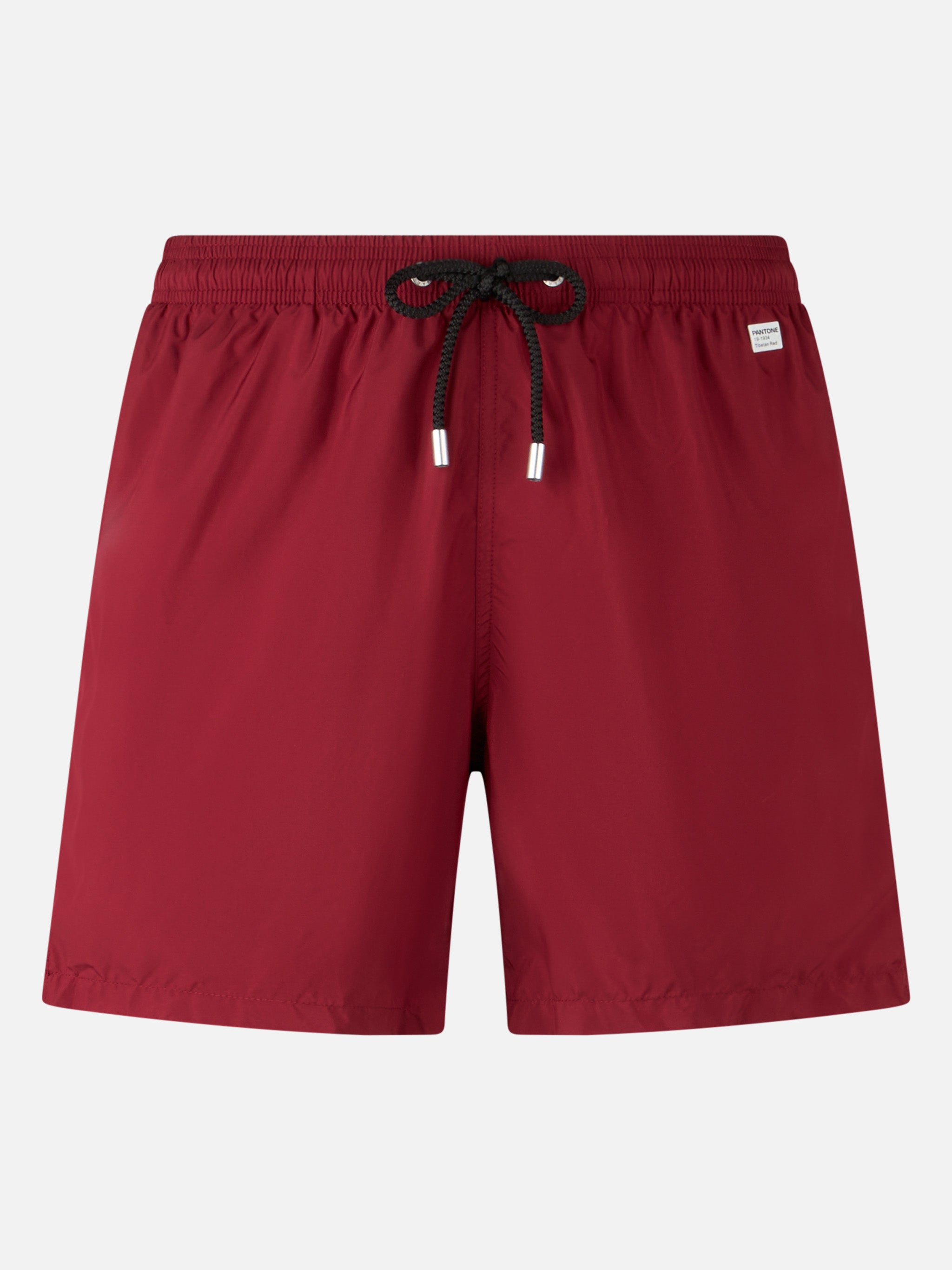 Man Lightweight Fabric Burgundy Swim Shorts Lighting Pantone | Pantone® Special Edition Red Swimshort