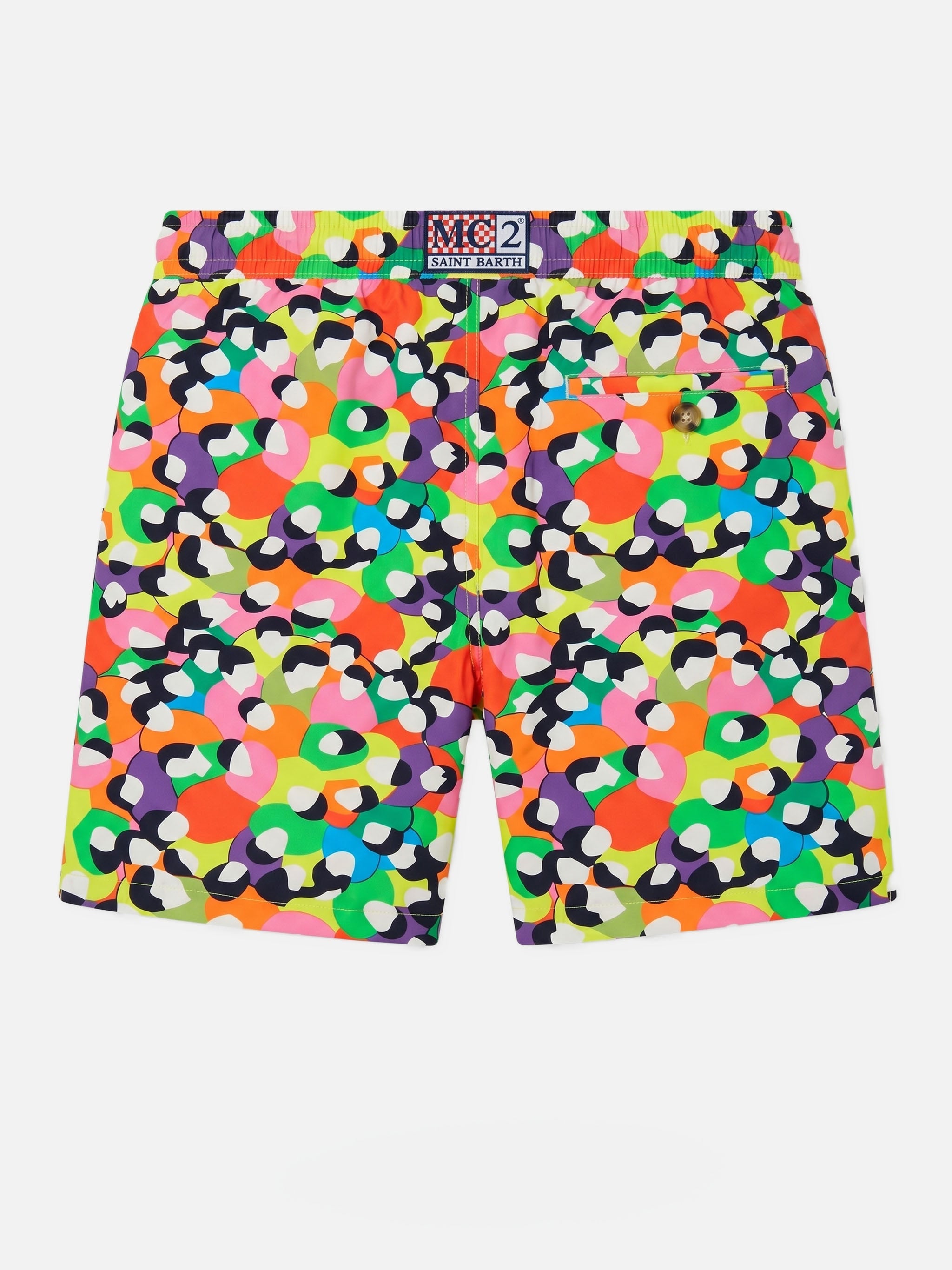 Blue Lighting Swim Shorts With Lodola Print | Special Edition Swimshort