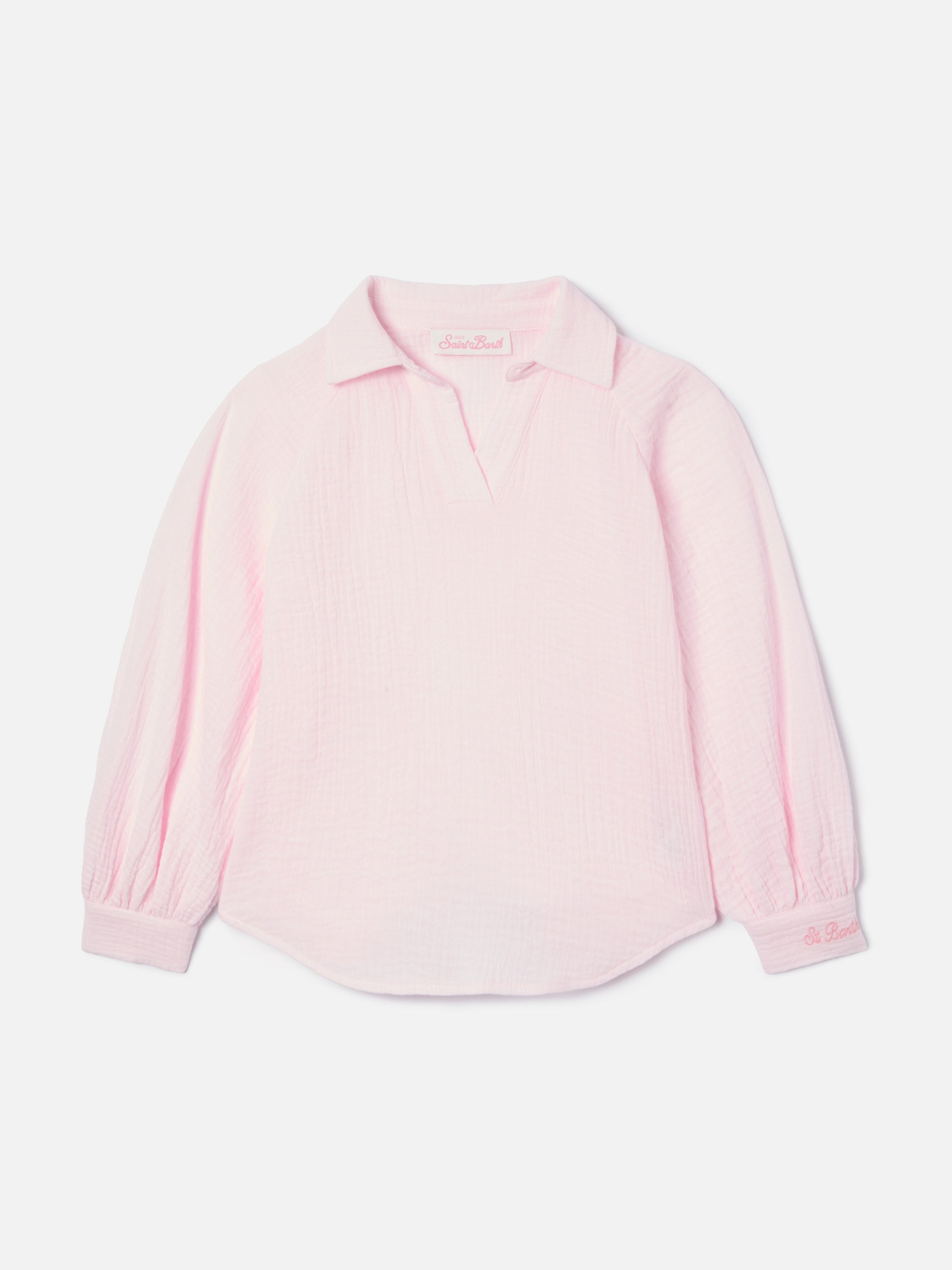 Maira Jr Shirt Pink Cotton Muslin