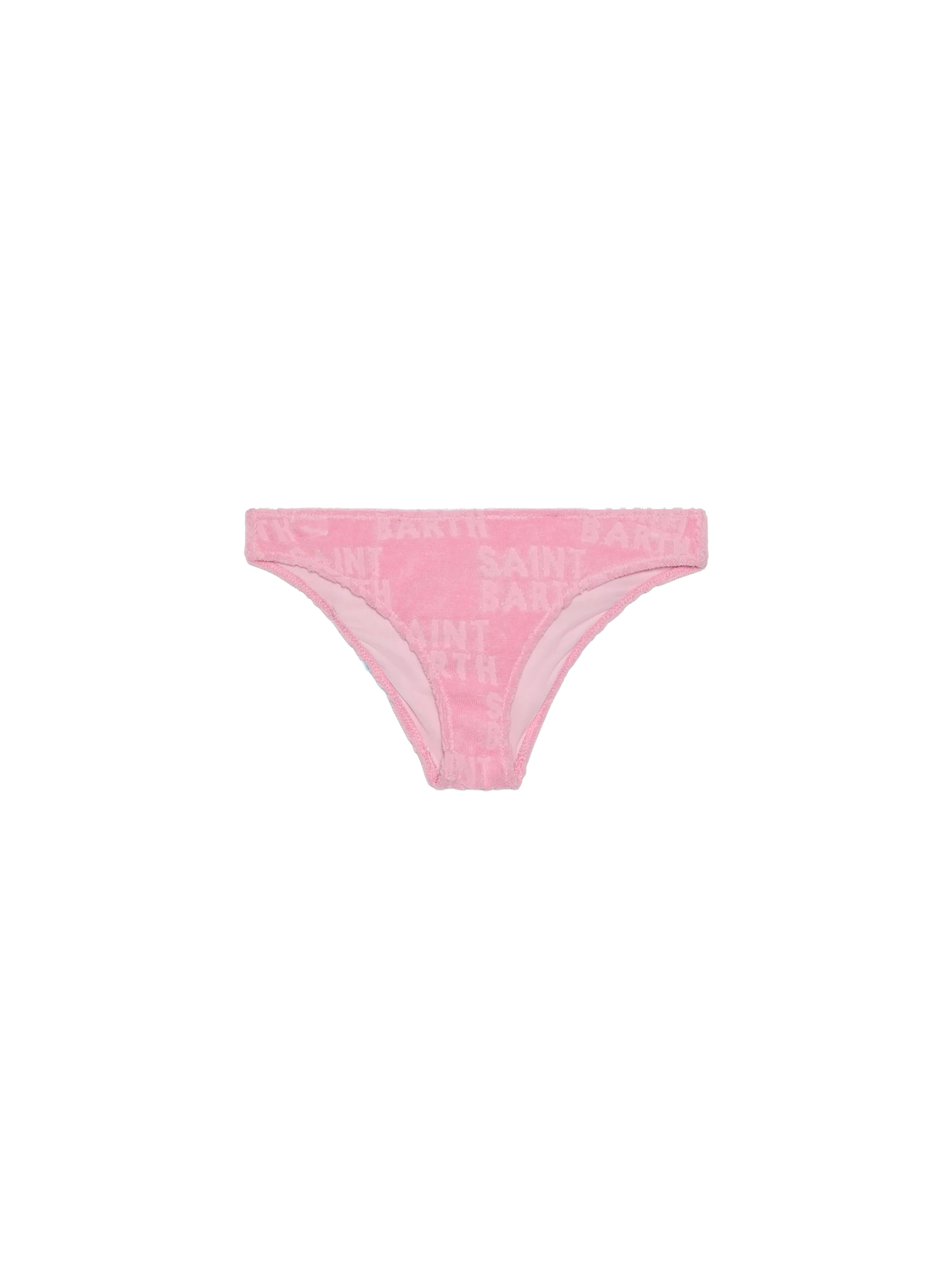 Girl Pink Terry Swim Briefs Bottom