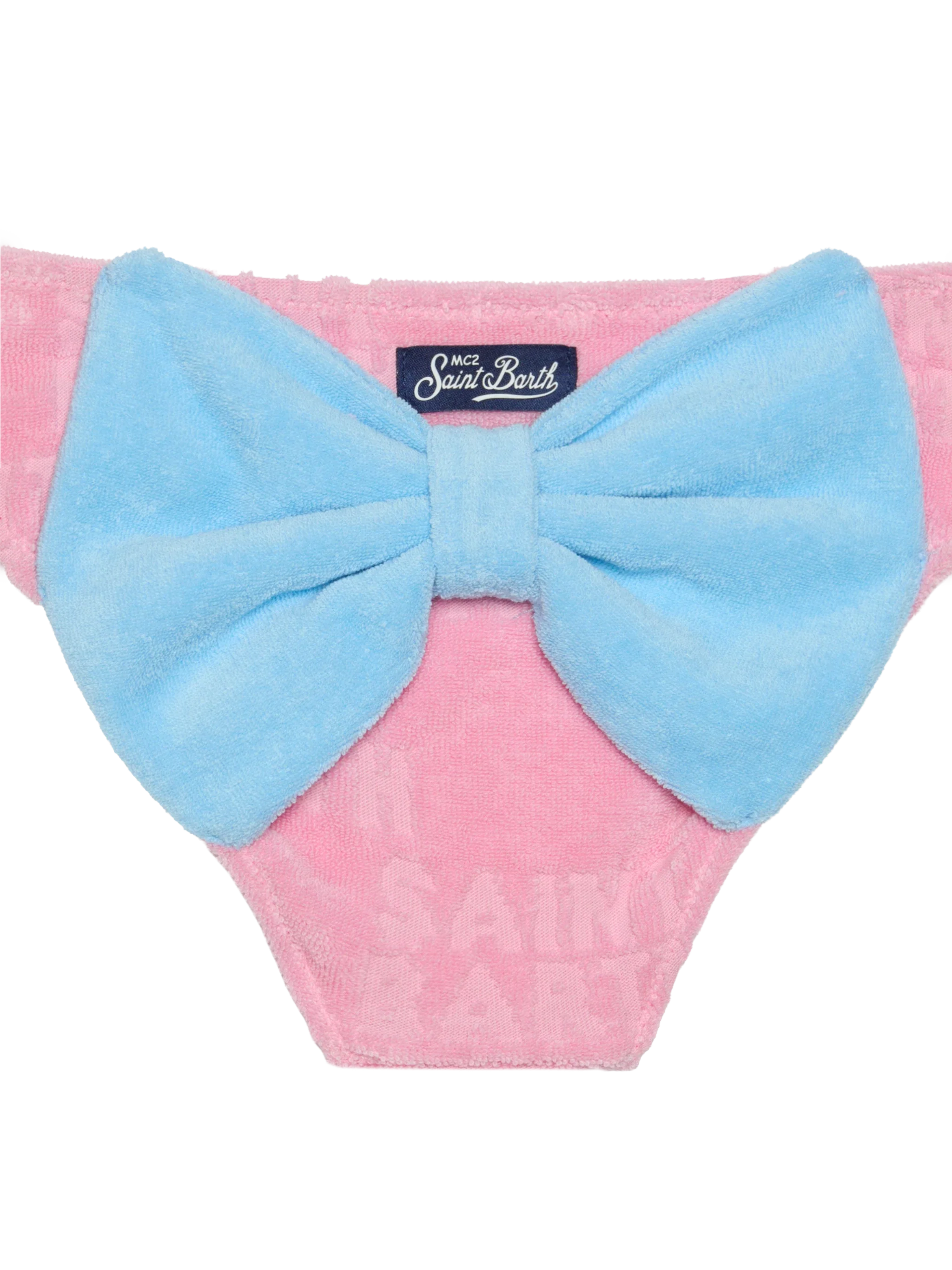 Girl Pink Terry Swim Briefs Bottom