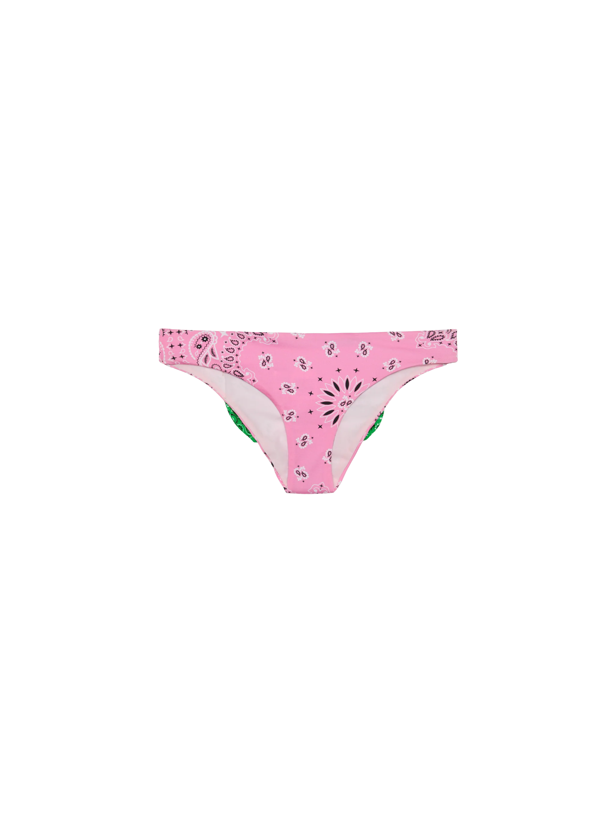 Swim Briefs Madame With Bandana Print Pink Bottom